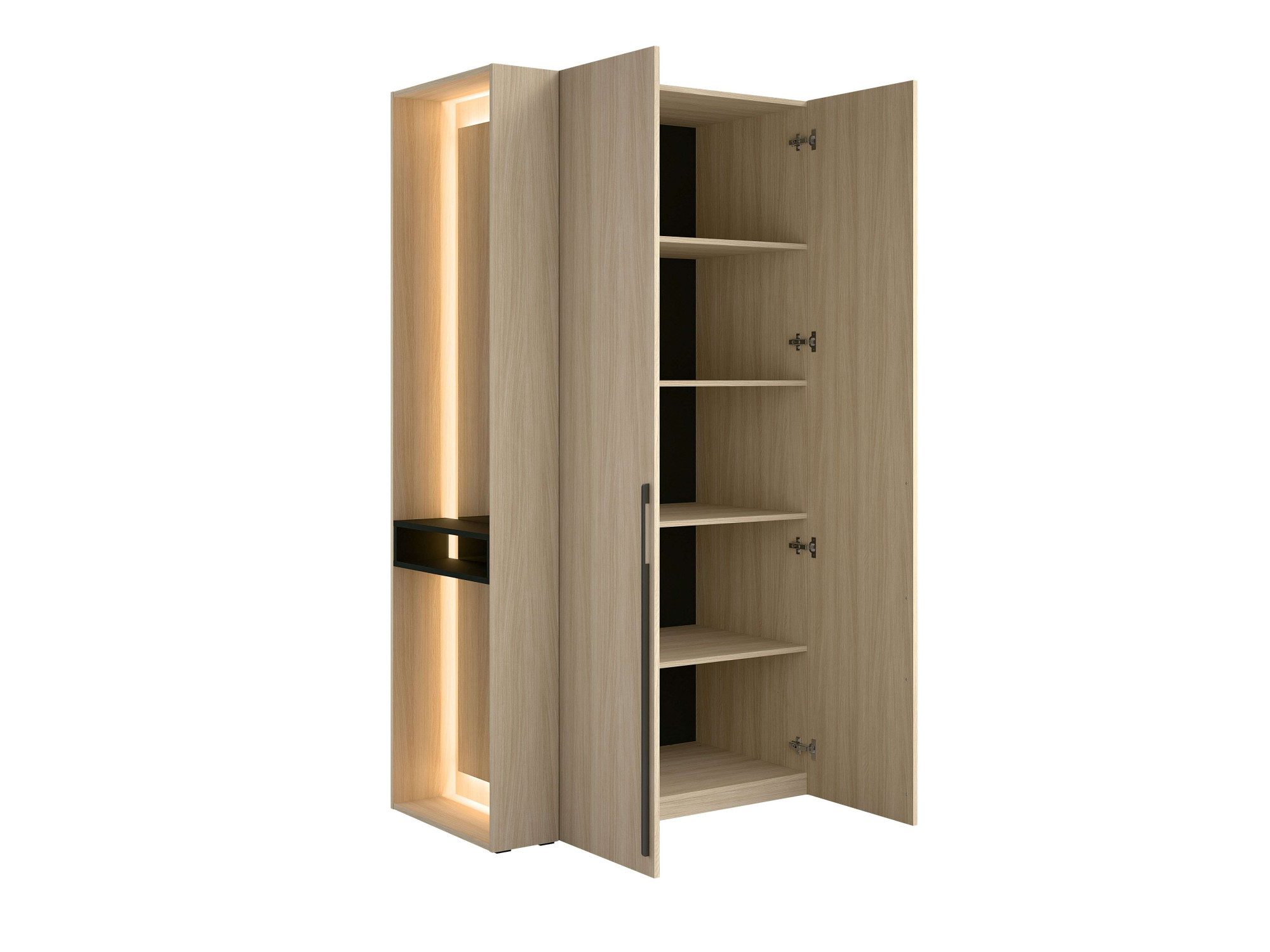 Home affaire Einlegeboden TRENTO Regalböden im 3er Set, für mehr Stauraum und Ordnung (Set, 3 St., Maße je Stück B/T/H: 87/55/1,6 cm), FSC-zertifizierter Holzwerkstoff, passend zum Schrank TRENTO