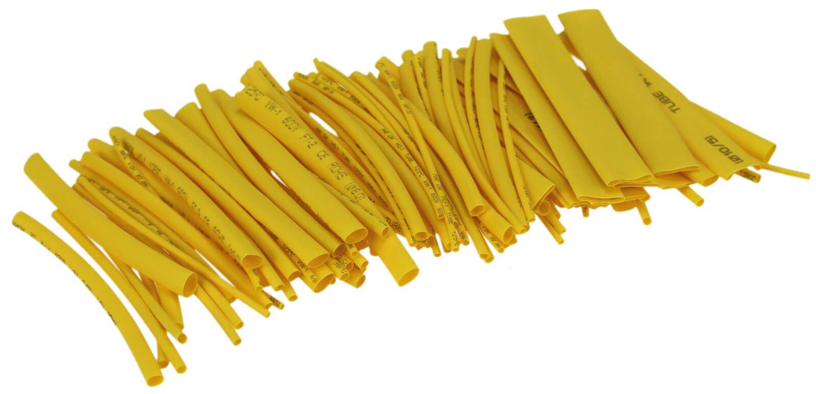 ChiliTec Wärmeschrumpfschlauch Schrumpfschlauch 100 tlg - Farbe: gelb