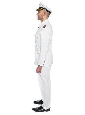 Maskworld Kostüm Kapitän Uniform Kostüm, Adrettes Kapitänskostüm aus Baumwolle von MASKWORLD