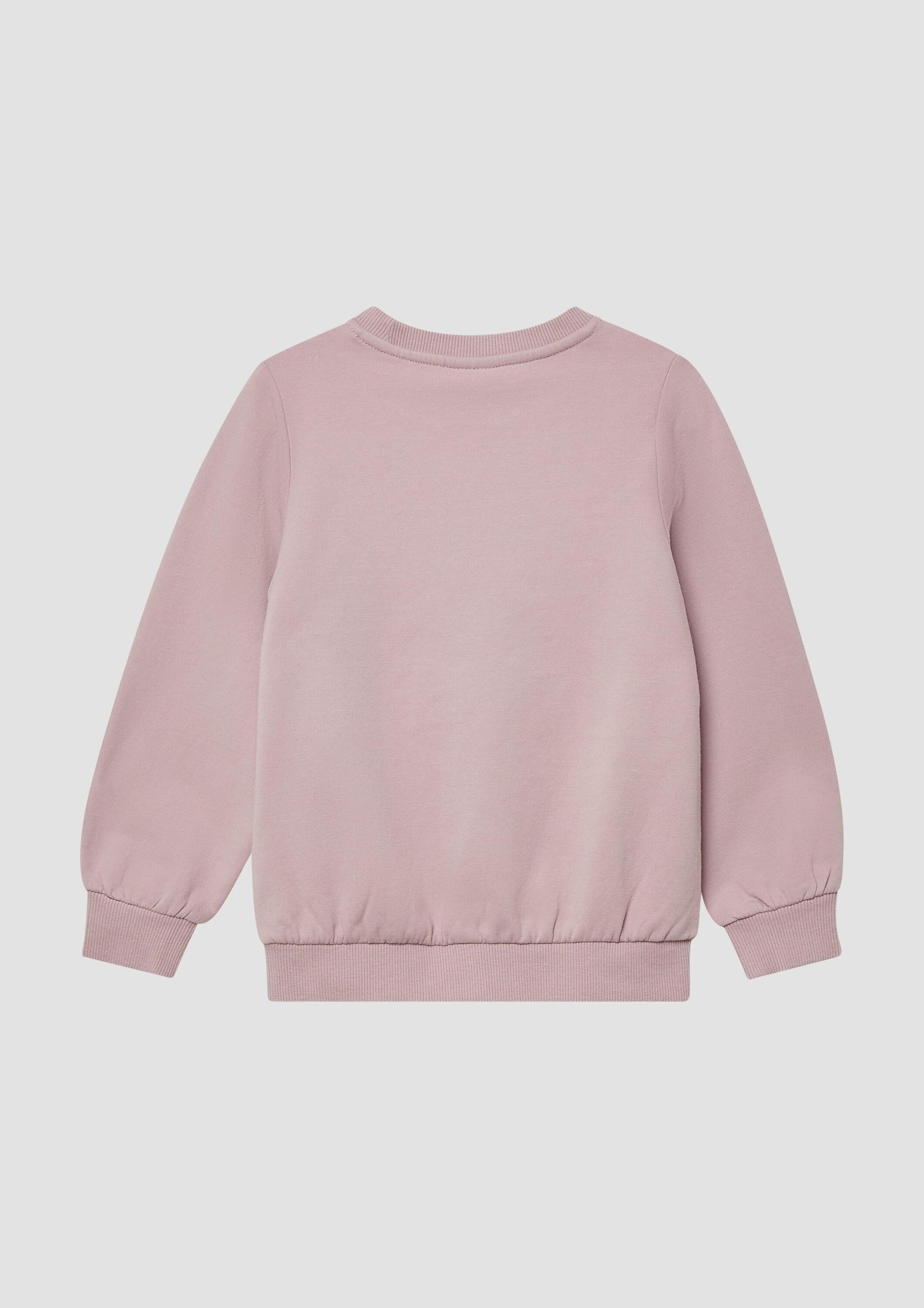 s.Oliver Sweatshirt Sweatshirt Kuscheliges Sweatshirt mit Pailletten-Artwor günstig online kaufen