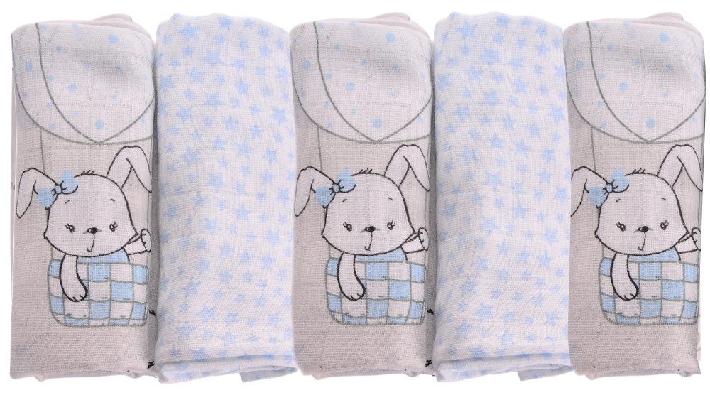 Stoffwindeln 5er Pack Spucktücher Baby Mullwindeln Stoffwindeln Schmusetücher