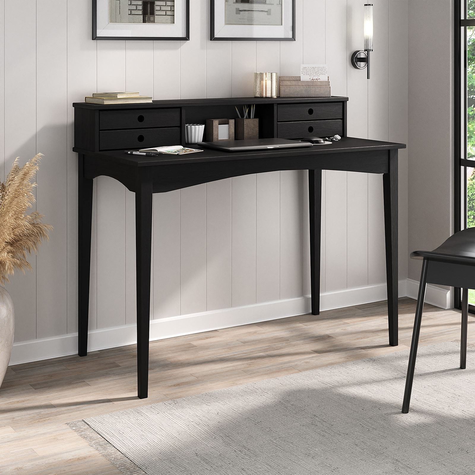 IDIMEX Schreibtisch MILANO, Home Office Tisch mit 4 Schubladen aus Massivho günstig online kaufen