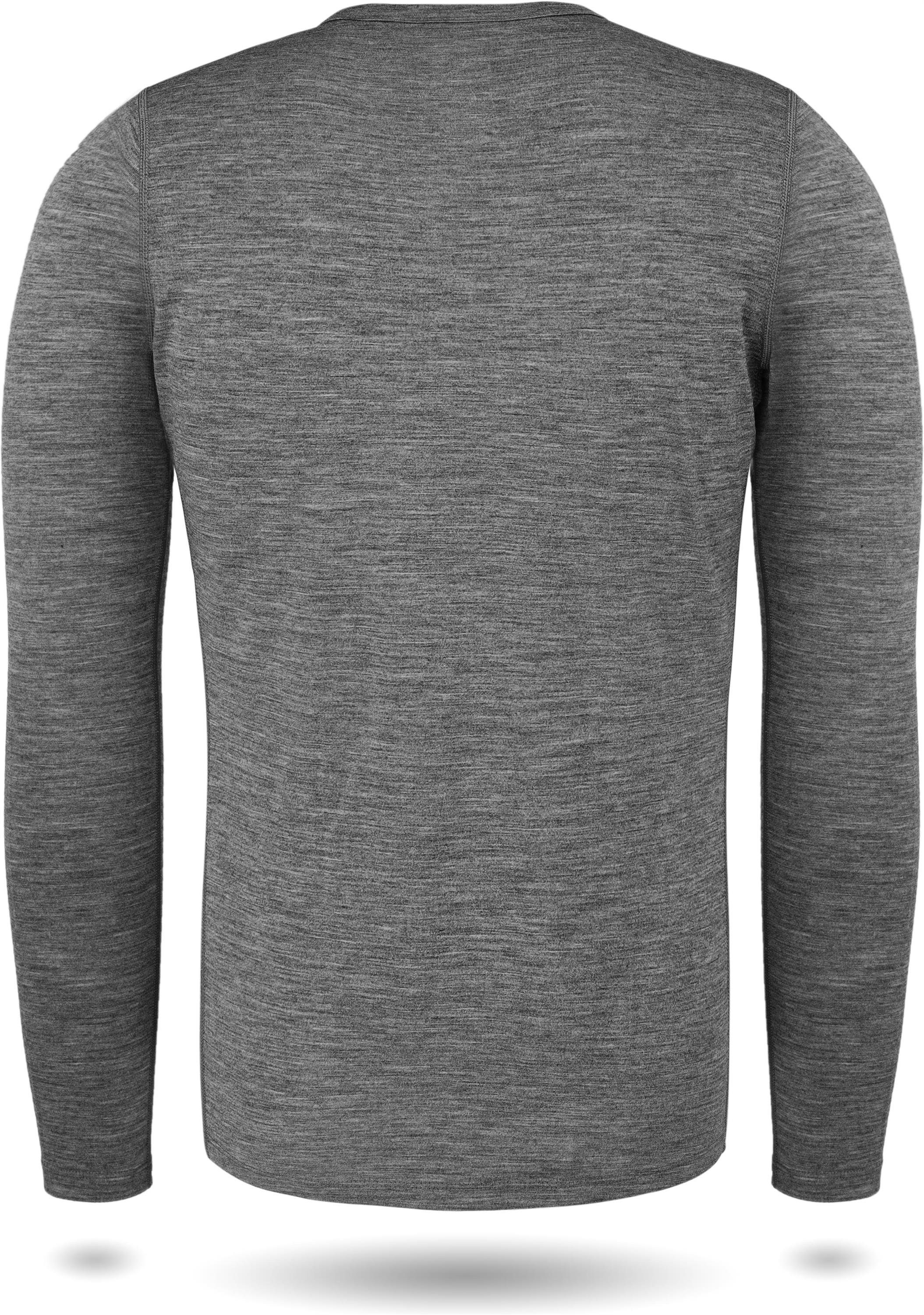 Langarmshirt Herren Merino Langarm Melbourne