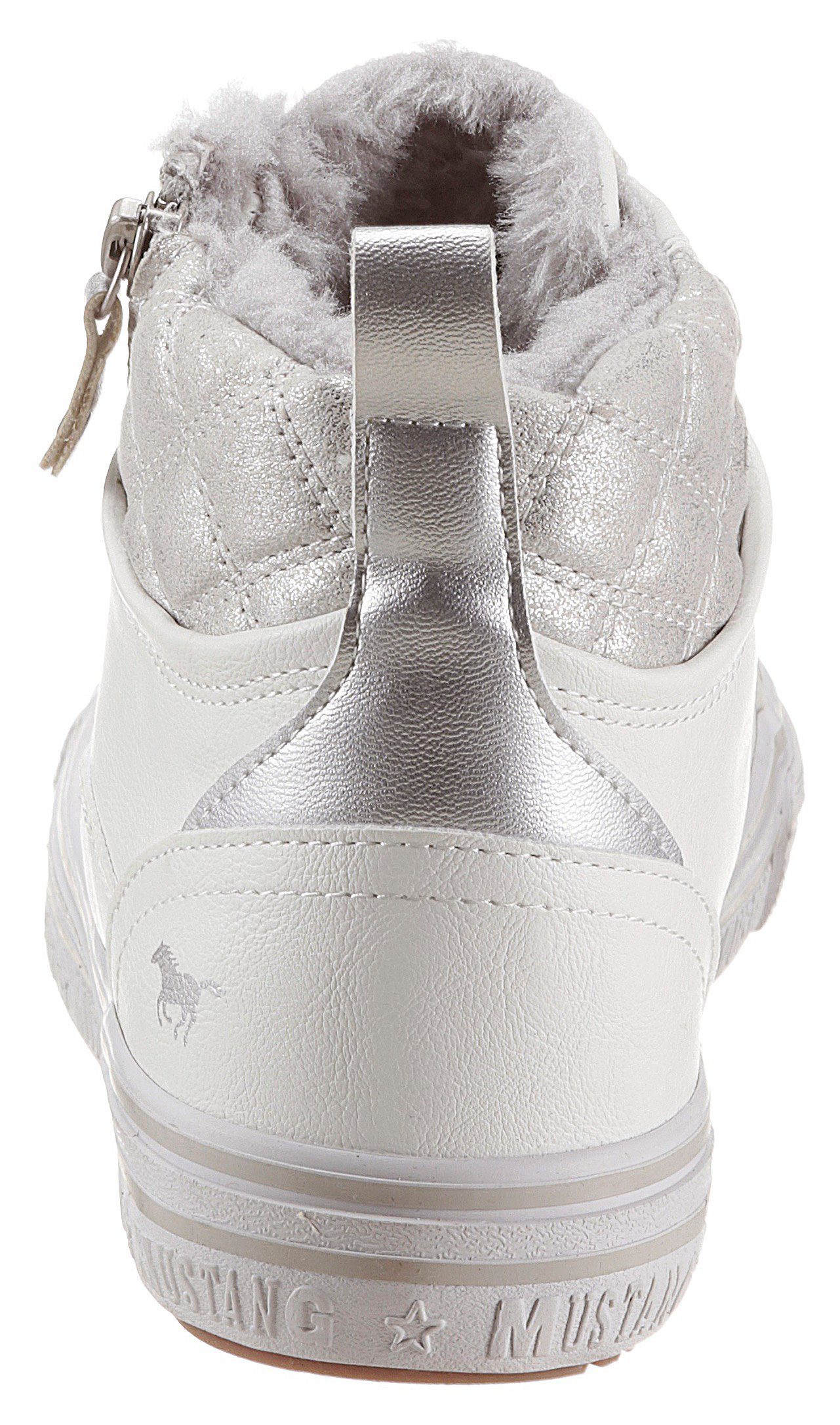 Mustang Shoes Sneaker mit bedrucktem Fellimitat-Kragen günstig online kaufen