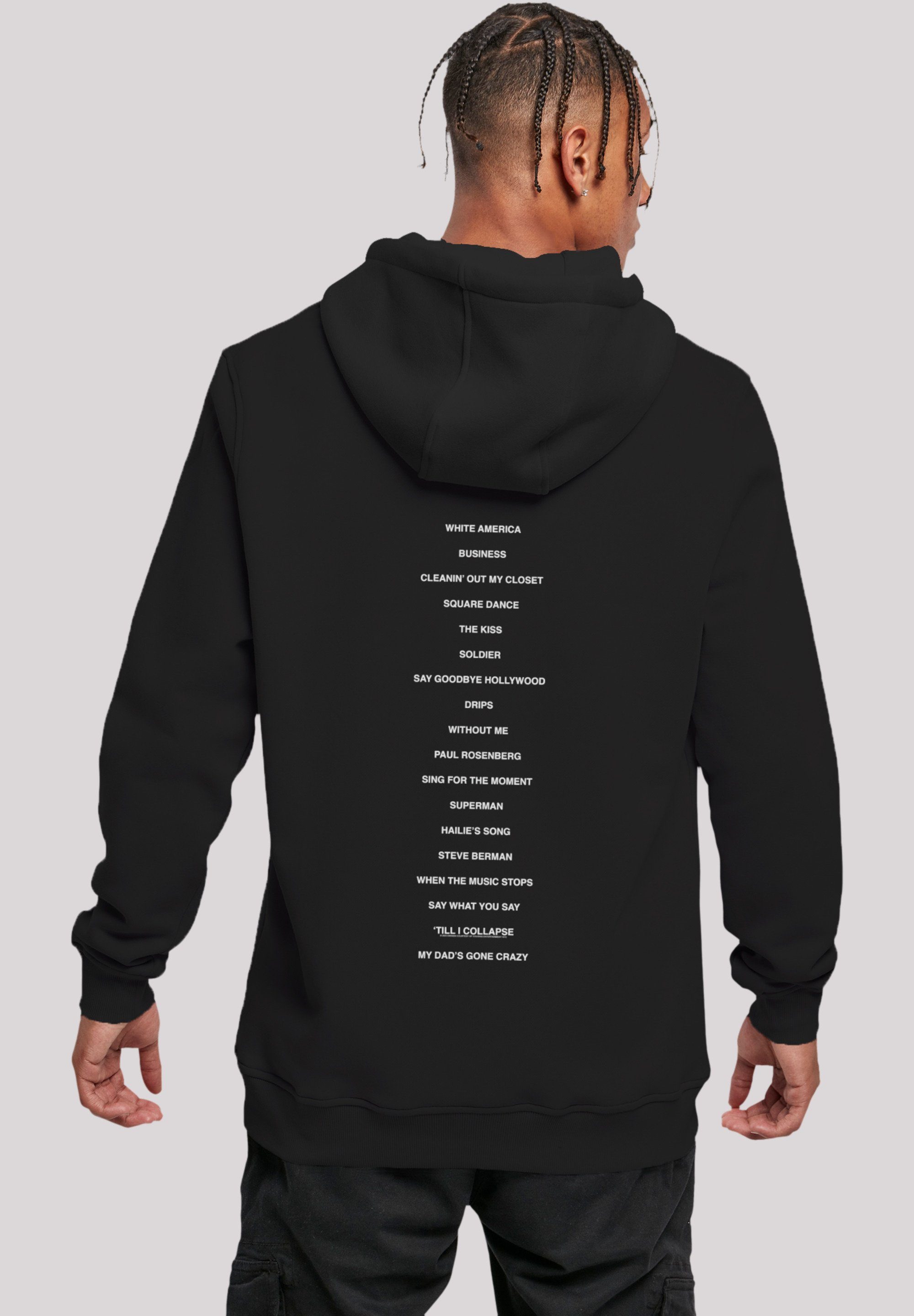 F4NT4STIC Hoodie Eminem Show Rap Hip Hop Music Premium Qualität, Musik, By Rock Off schwarz