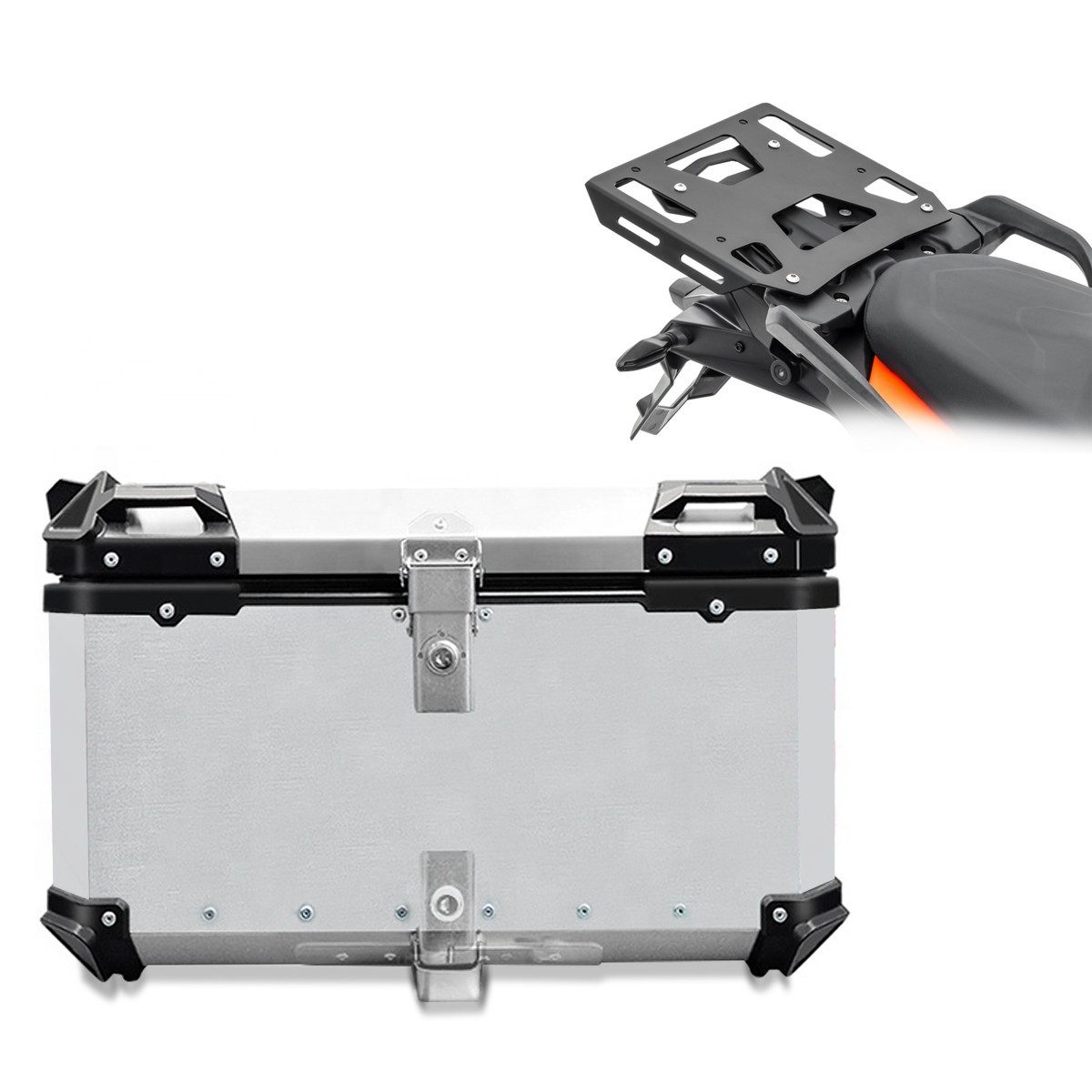 Bagtecs Topcase Set Topcase + Gepäckträger passend für KTM 1290 Super Adventure S / R
