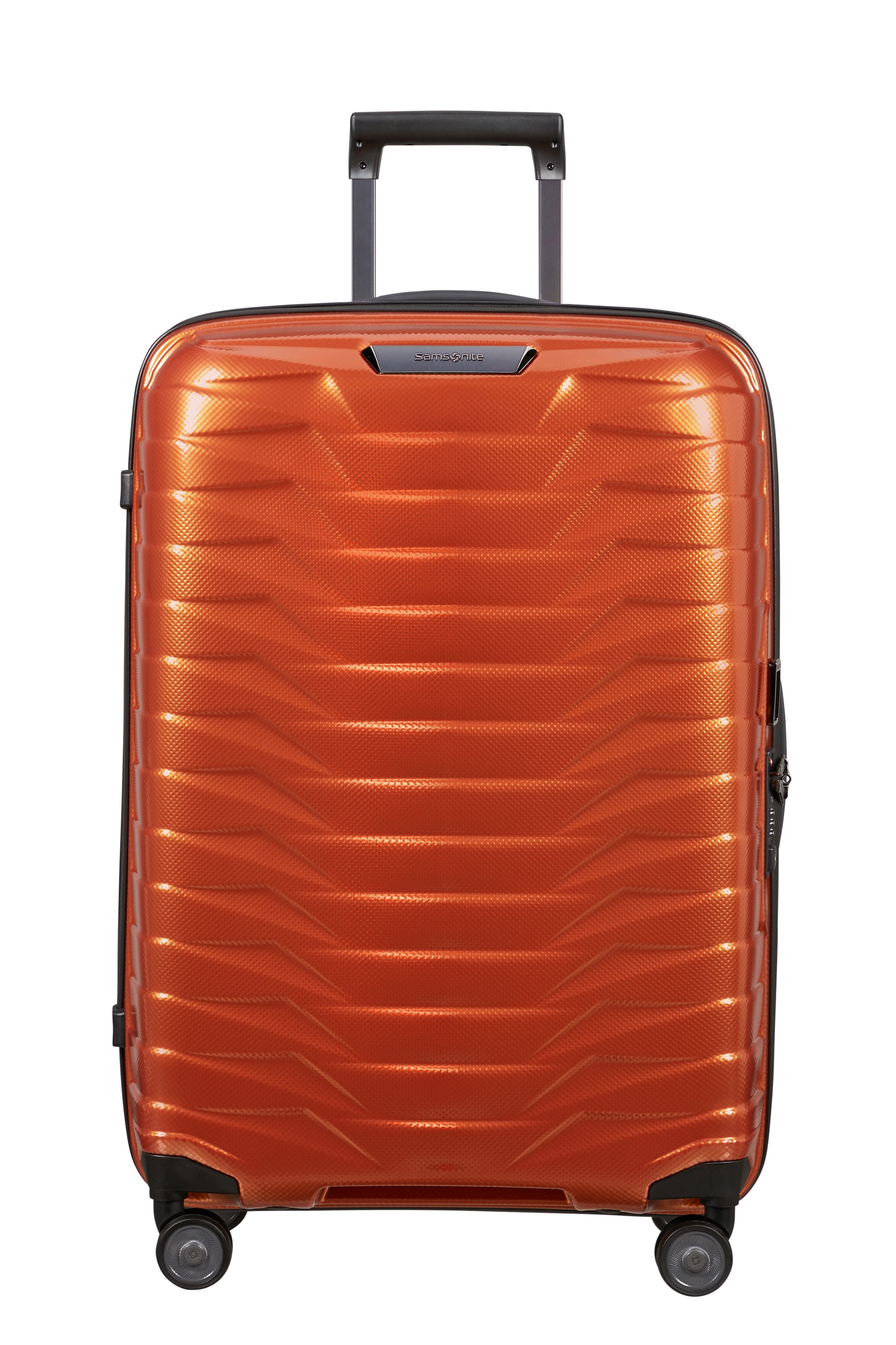 Samsonite Hartschalen-Trolley PROXIS, verschiedene Größen und Farben, 4 Rollen, arretierbares und versenkbares Druckknopf-Trolleysystem