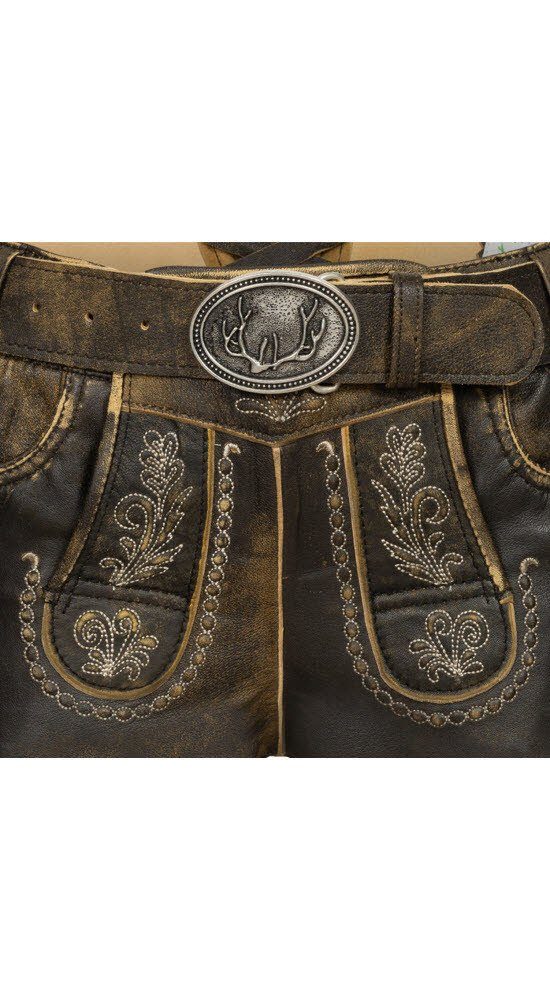 Nübler Trachtenlederhose Lederhose Hotpants Zelda in Braun von Nübler.