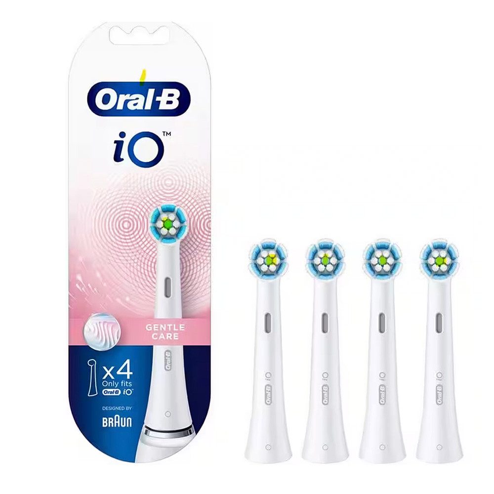 Oral-B Aufsteckbürsten Oral-B iO Gentle Care Aufsteckbürsten, 4er Pack, Weiß
