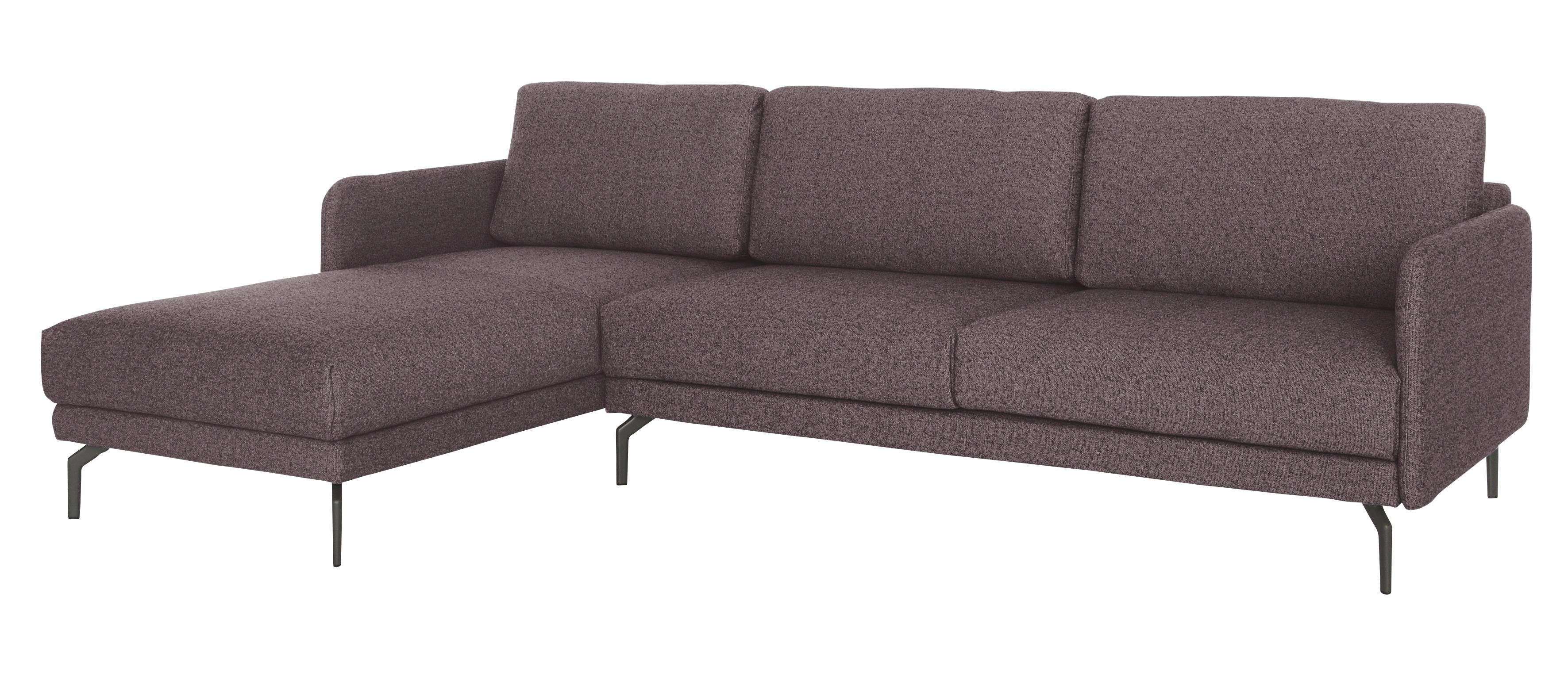 Creation BY ROLF BENZ Ecksofa CR.450, Designecksofa, L-Form, Armlehne sehr schmal, Breite 274 cm, Alugussfuß Umbragrau