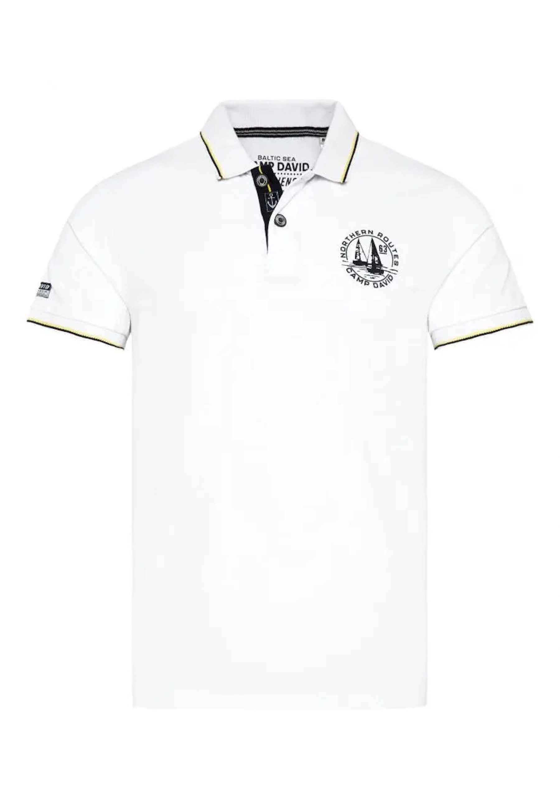 CAMP DAVID Poloshirt Poloshirt CRUISE NORTH Kurzarmshirt mit Polokragen (1-tlg., 1)