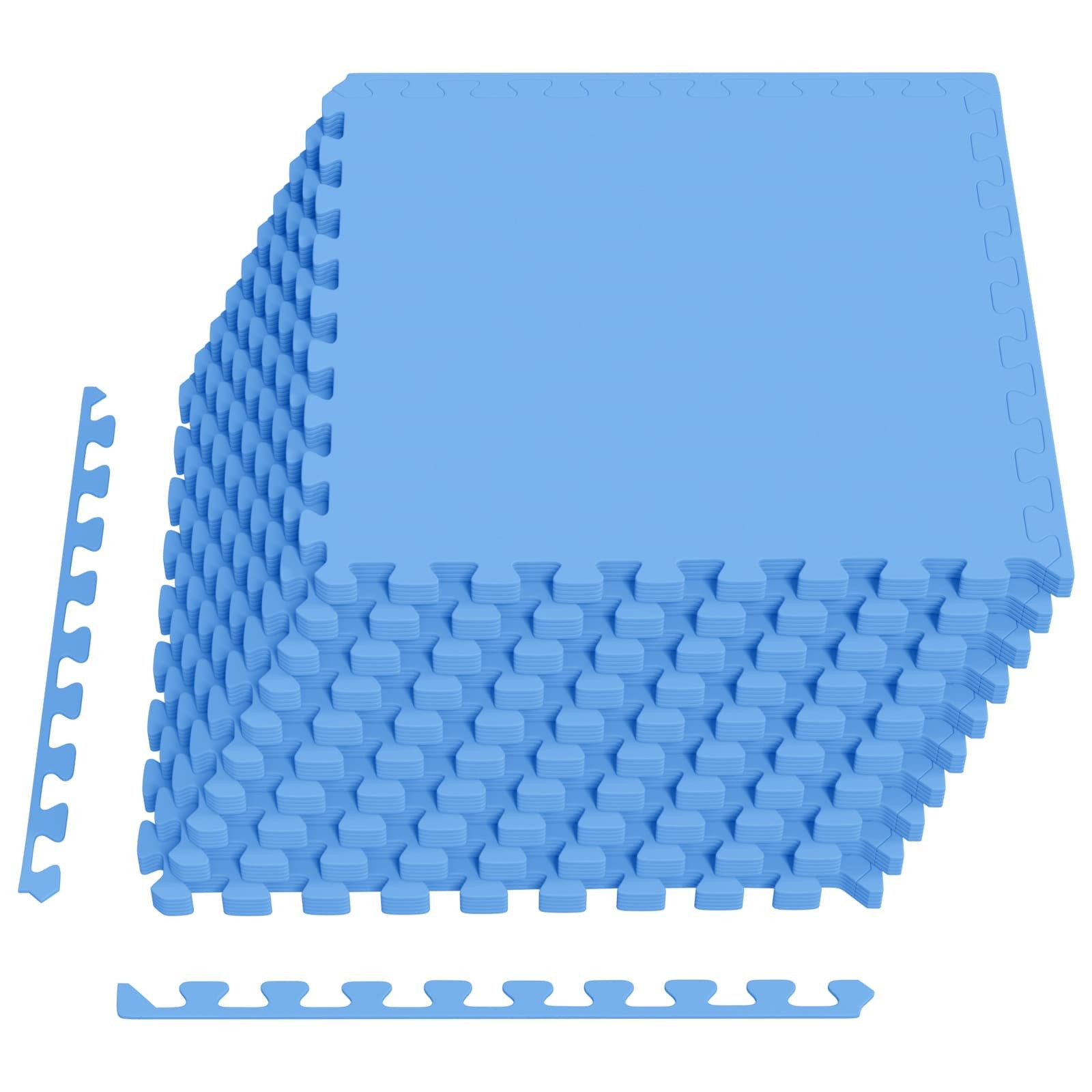 Bodenmatte Fußmatten 50 pcs Blau 18 m² EVA-Schaum