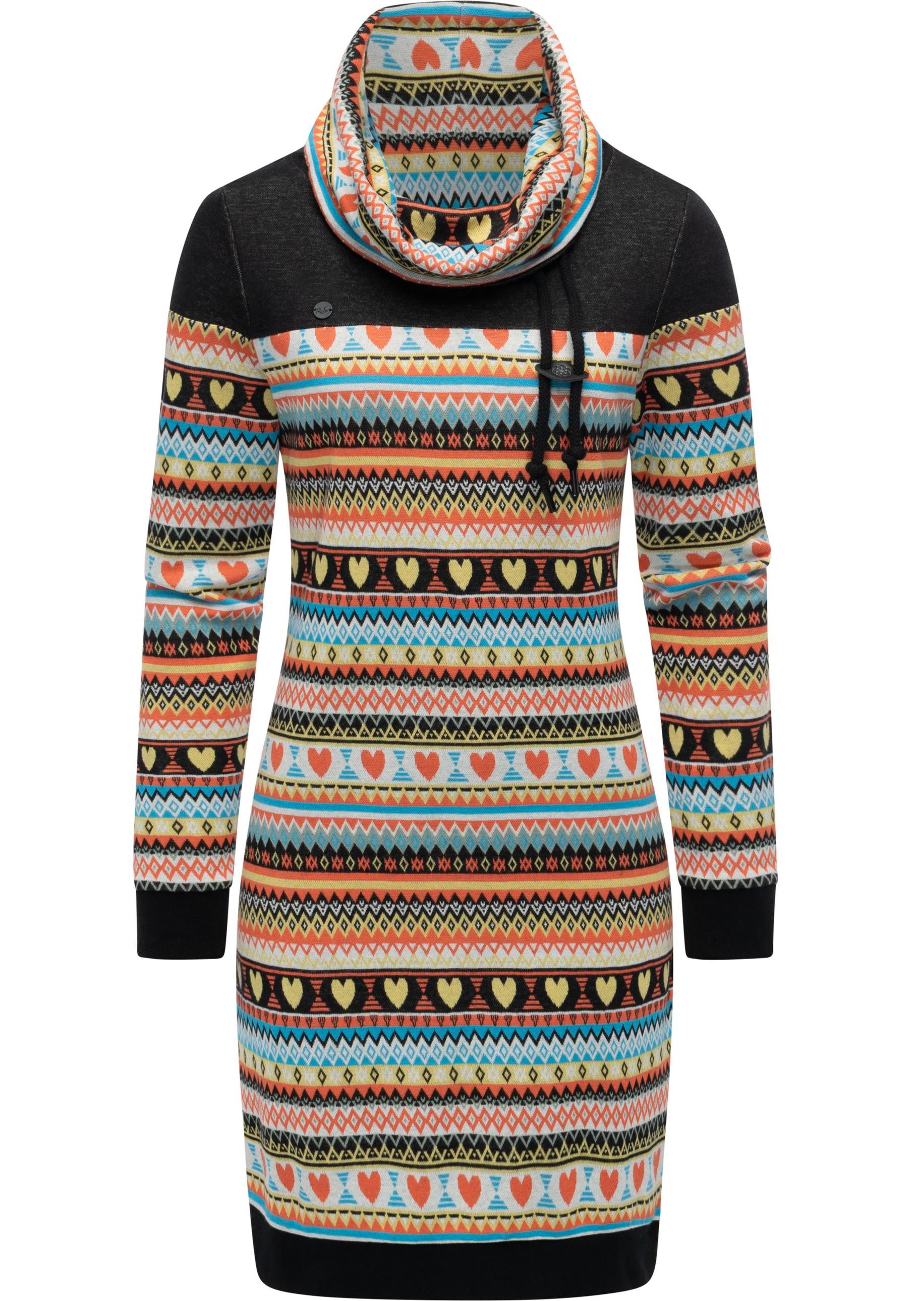 Ragwear Sweatkleid Chlloe Jacquard YOUMODO stylisches Langarmkleid mit vers günstig online kaufen