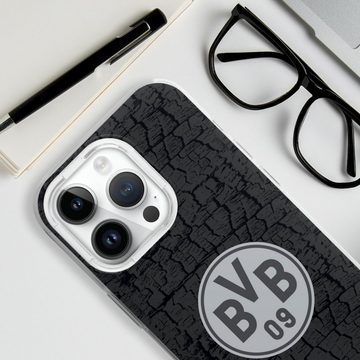 DeinDesign Handyhülle BVB Borussia Dortmund Trikot BVB Trikot Kohle und Stahl, Apple iPhone 14 Pro Silikon Hülle Bumper Case Handy Schutzhülle
