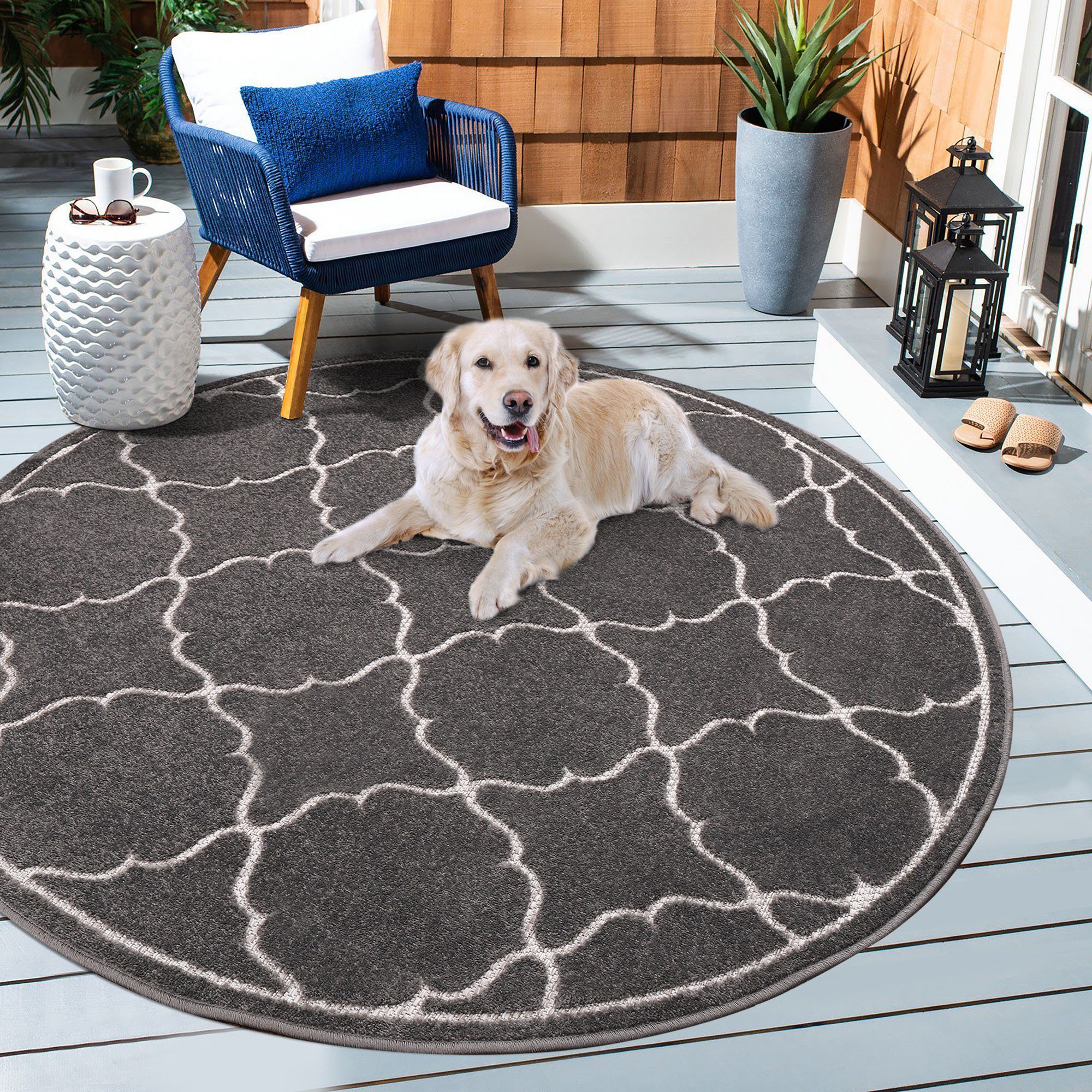 Sanat Teppich Berlin, rund, Höhe: 6 mm, In -und Outdoor geeignet, robust un günstig online kaufen