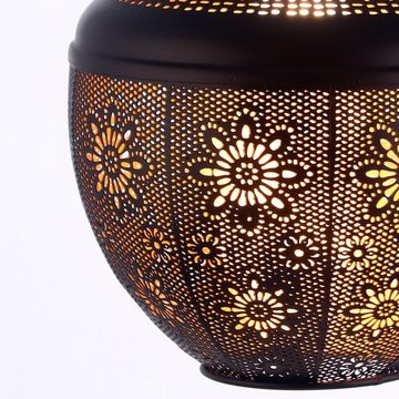 Marrakesch Orient & Mediterran Interior Deckenleuchte Orientalische Lampe Pendelleuchte Boha Schwarz 27cm