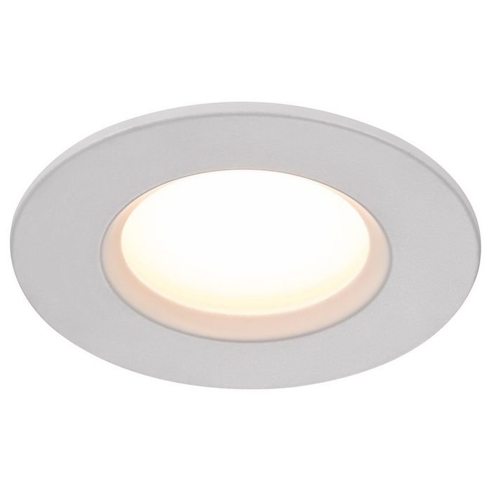 Nordlux LED Einbauleuchte LED Einbaustrahler Dorado in Weiß 5 5W 345lm IP65 rund keine Angabe Leuchtmittel enthalten: Ja fest verbaut LED warmweiss Einbaustrahler Einbauleuchte