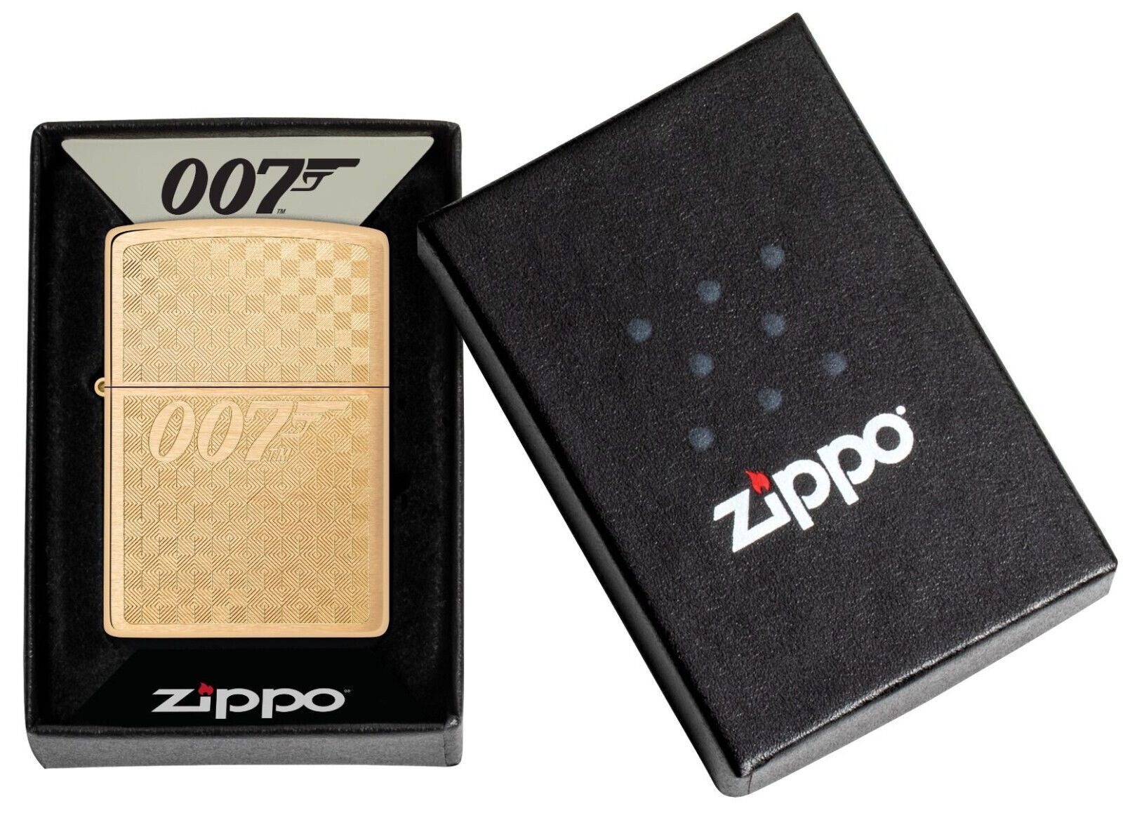 Feuerzeug James Bond 007 Messing graviert Feuerzeug James Bond 007
