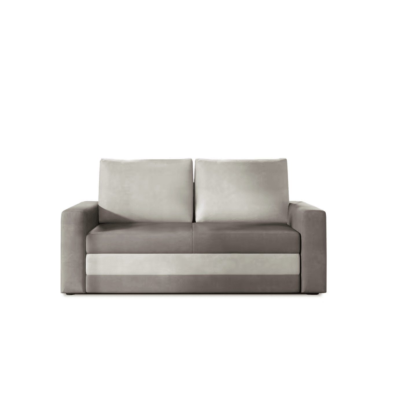 MOEBLO Schlafsofa IVO, Sofa Couch für Wohnzimmer Federkern Sofagarnitur Polstersofa Wohnlandschaft - 160x90x90 cm, mit Schlaffunktion und Bettkasten