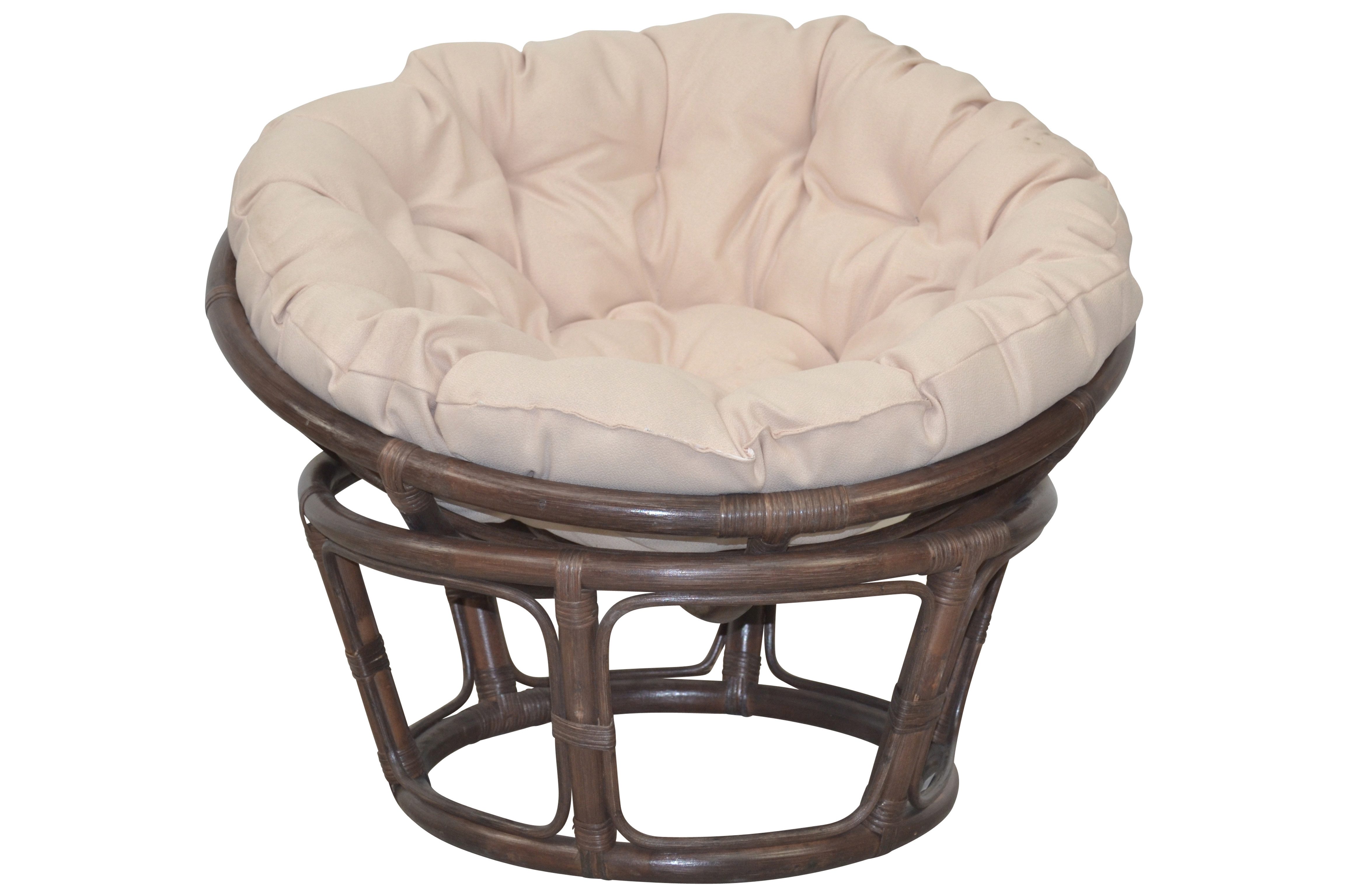 moebel-direkt-online Loungesessel Papasansessel mit Kissenauflage, Sitzschale Durchmesser 75 cm