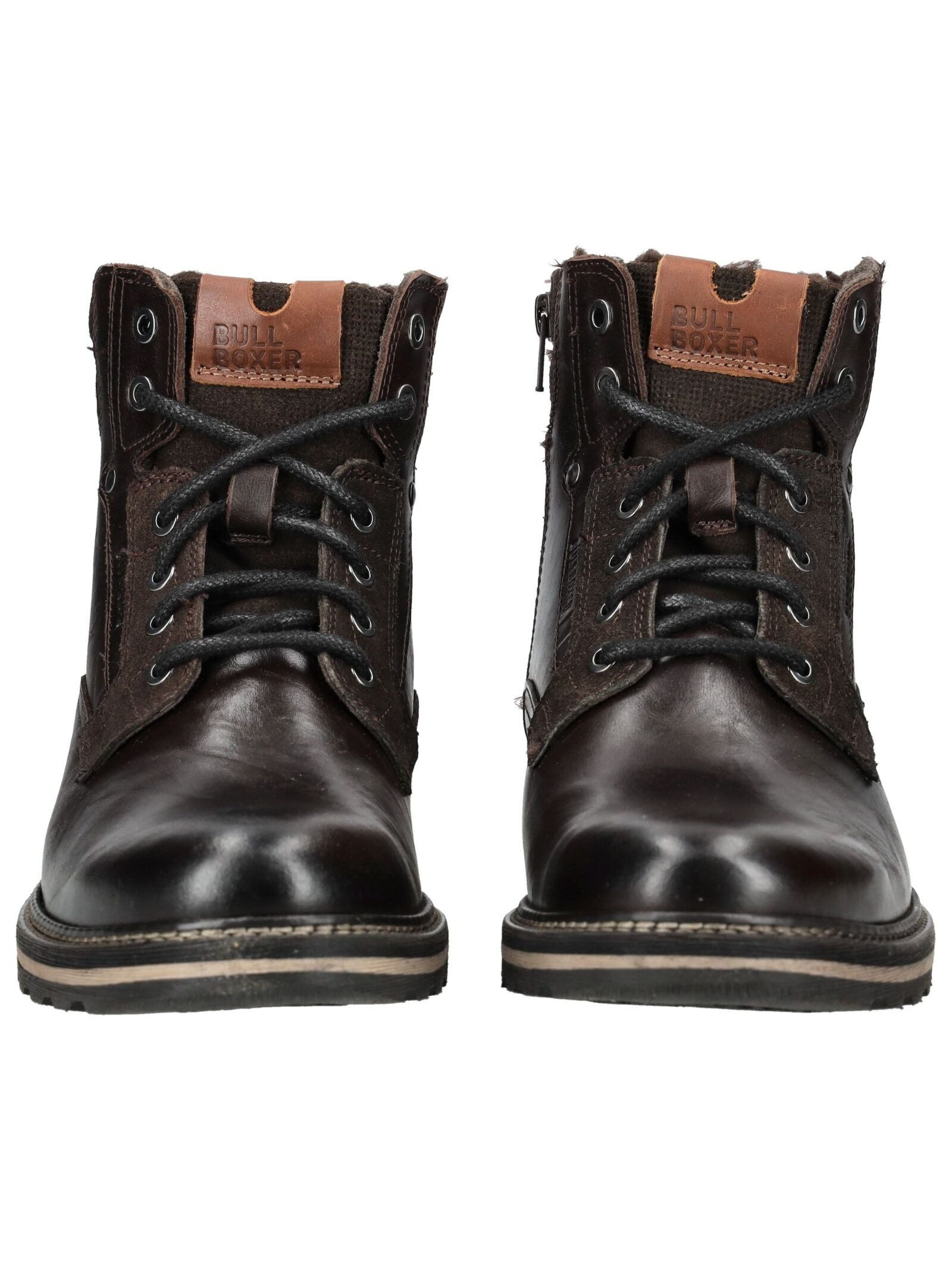 Bullboxer Stiefelette Leder/Textil . Schnürstiefelette