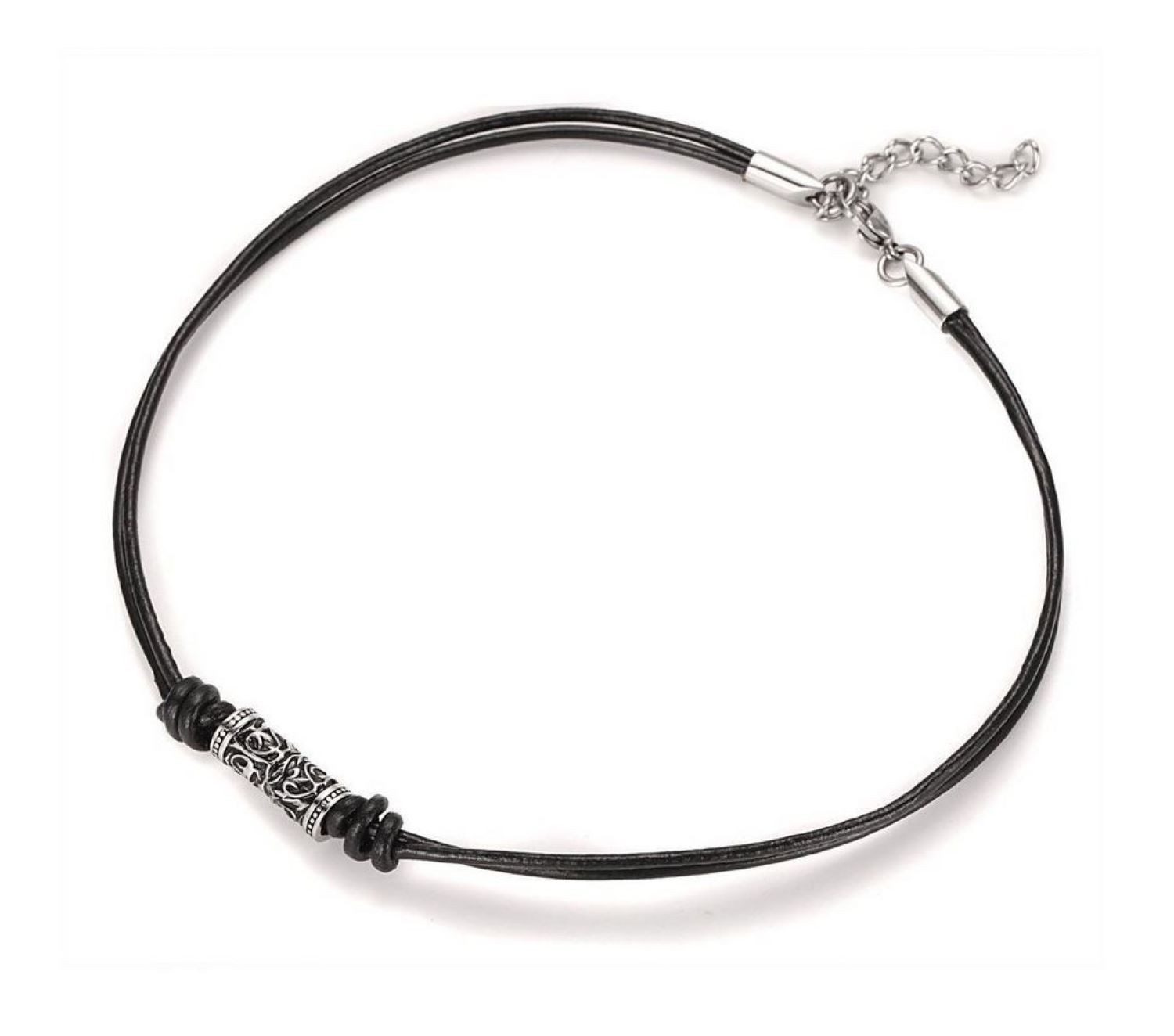 Kingka Kette mit Anhänger Lederband Unisex Leder Halskette Tribal für Damen oder Herren