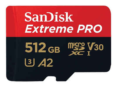 Sandisk SANDISK Extreme Pro 512 GB microSDXC Speicherkarte (200 MB/s,A2,Class1 Micro SD-Karte