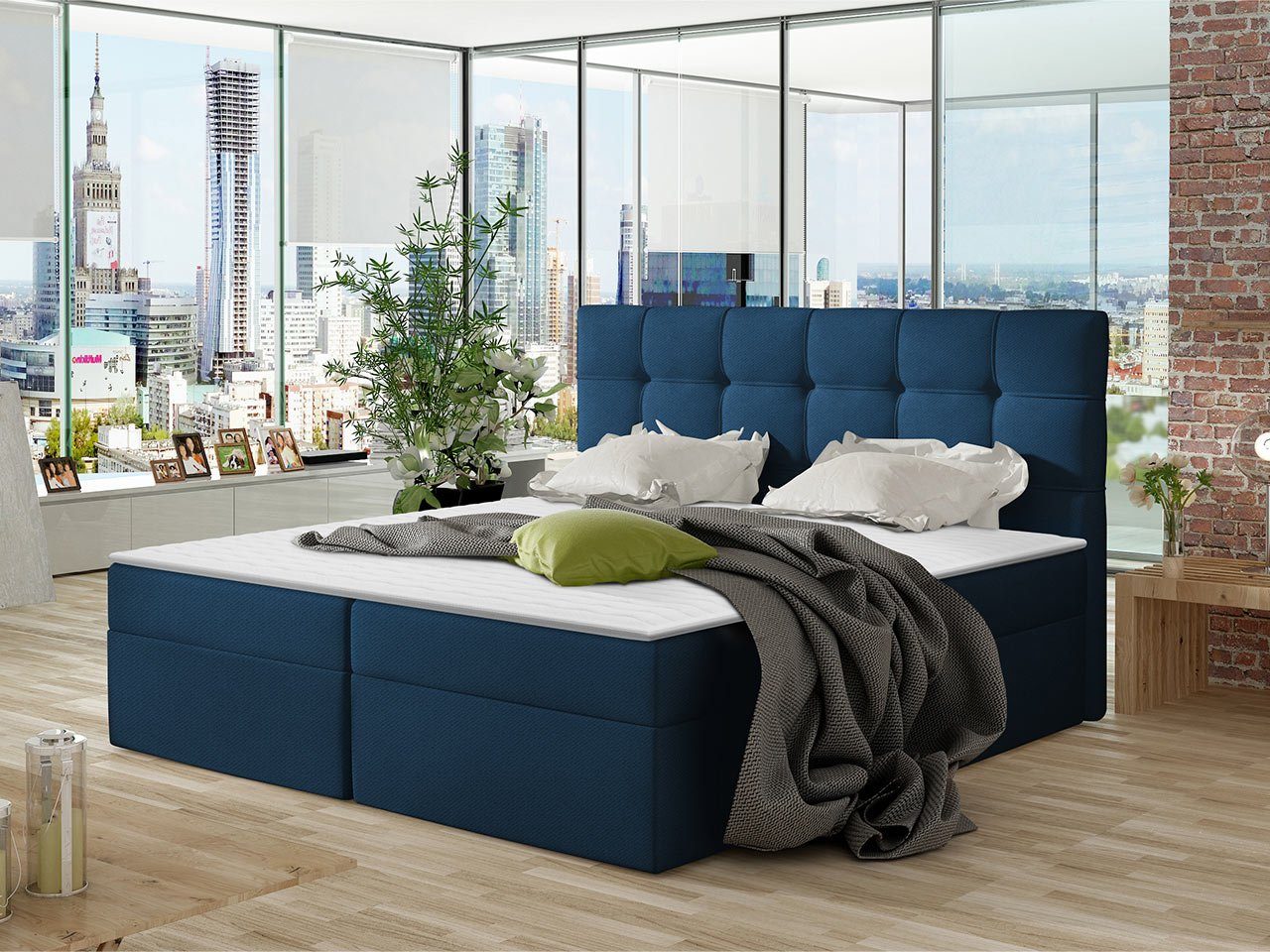 MIRJAN24 Boxspringbett Nele (Lattenrost, Kopfteil und günstig online kaufen