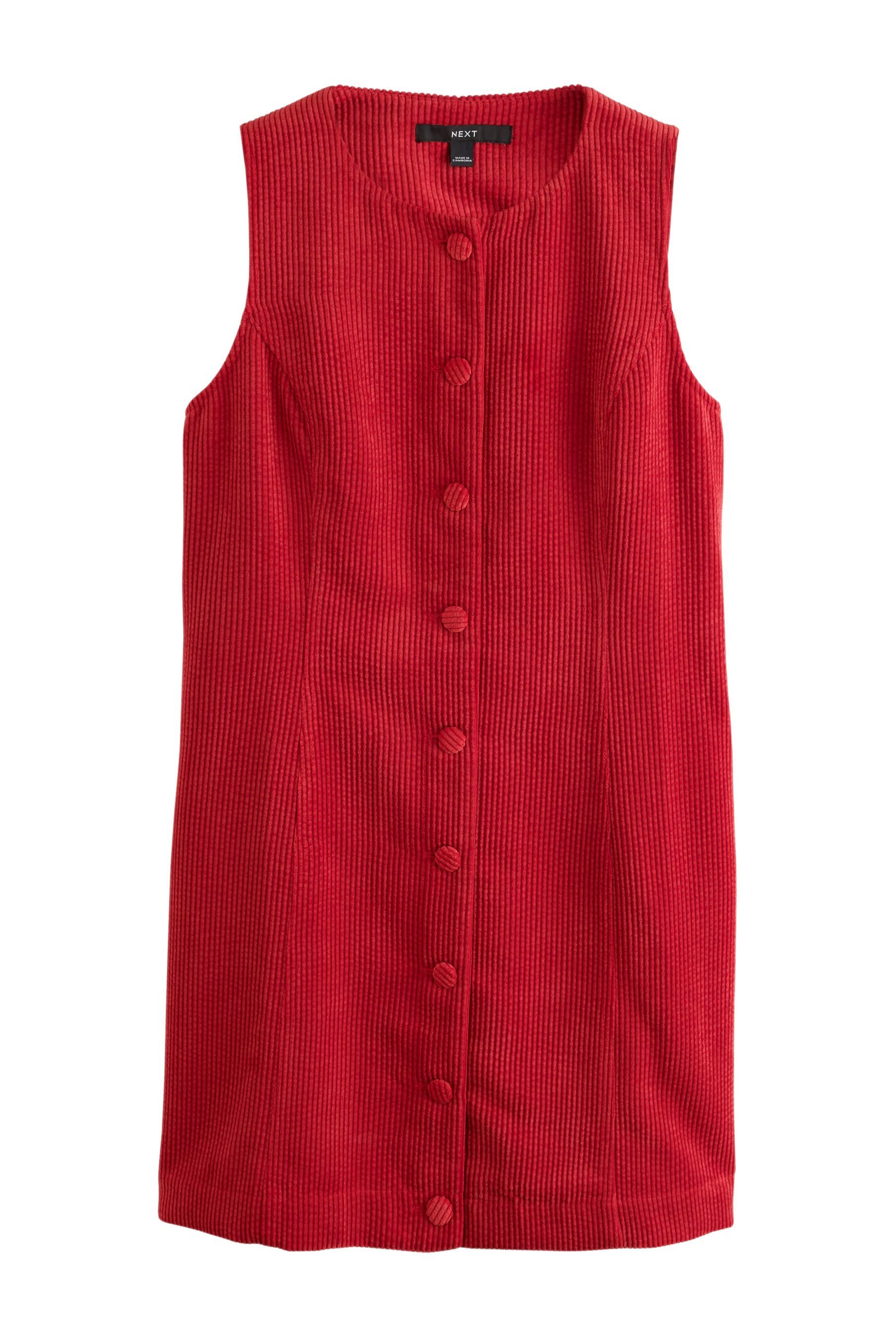 Next Cordkleid Durchgeknöpftes Cord-Minikleid (1-tlg)