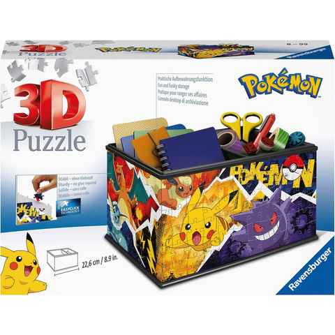 Ravensburger 3D-Puzzle Aufbewahrungsbox Pokémon, 216 Puzzleteile, Made in Europe; FSC® - schützt Wald - weltweit