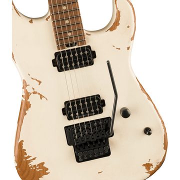 Charvel E-Gitarre, Pro-Mod San Dimas Style 1 HH FR PF Weathered White - Electric Guitar, Pro-Mod Relic San Dimas Style 1 HH FR PF Weathered White - E-Gitarre