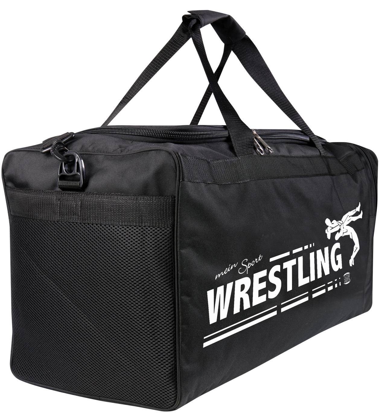 Sporttasche Sporttasche Catchen Wrestling BAY-Sports Sport Wrestler schwarz 70 mein Ringen