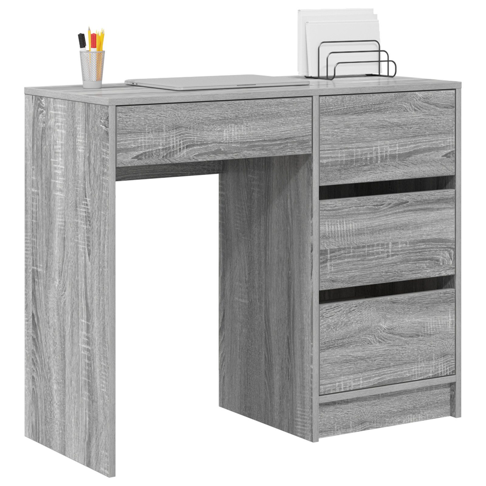 vidaXL Schreibtisch Grau Schreibtisch Grau Sonoma günstig online kaufen