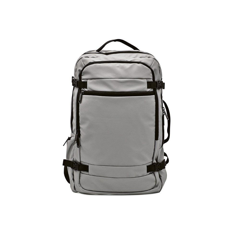 CABBEL Rucksack Rucksack 22L Laptopfach rPET nachhaltig 31x46x16 robust leicht (Rucksack, 1-tlg., Einzelartikel), Grau, recyceltes Polyester, 67% rPET-Anteil, 0,968 kg, 22 Liter