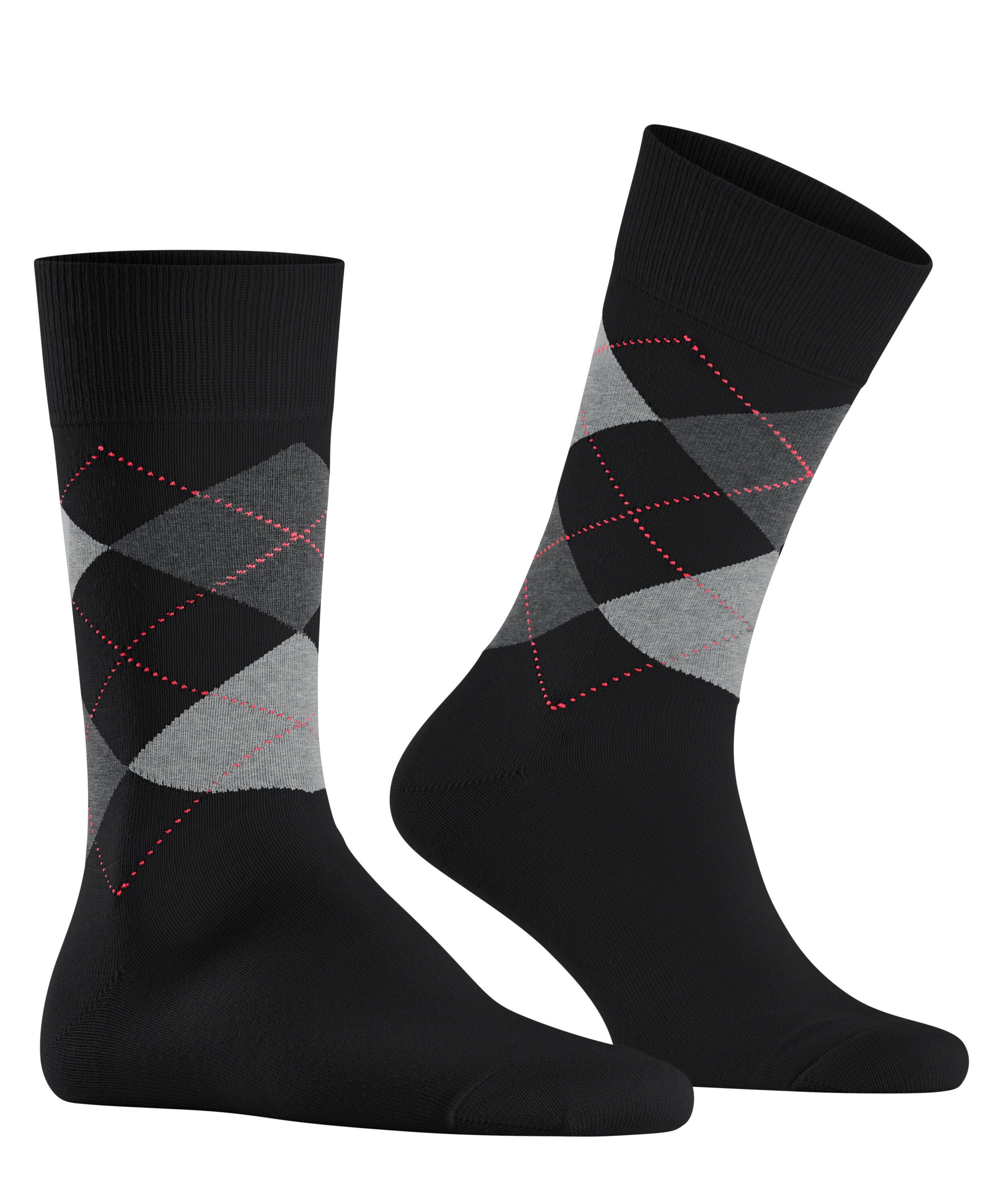 King Socken (3011) (1-Paar) black-flames Burlington