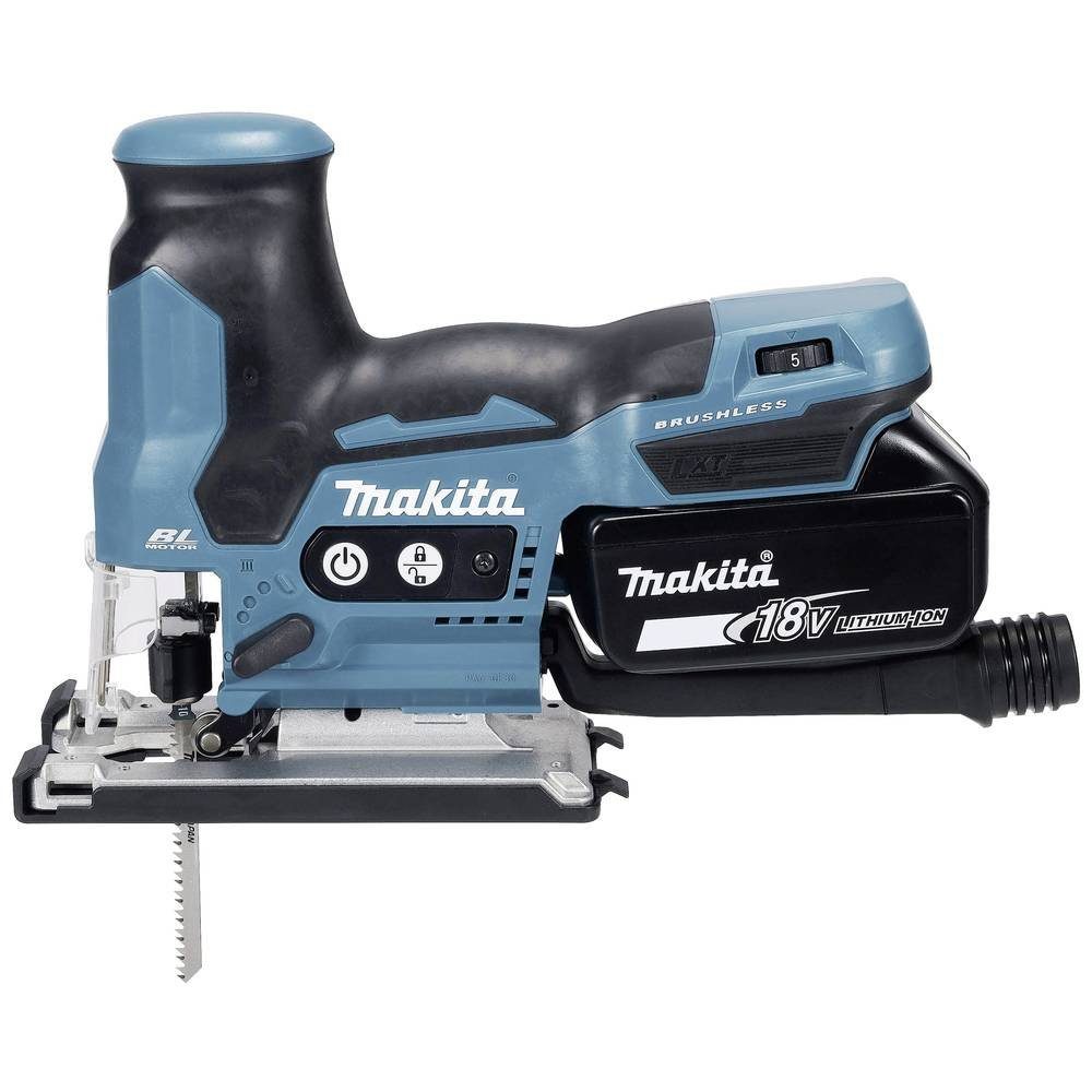 Makita Stichsäge Akku-Pendelhubstichsäge 18V / 3.0 Ah, 1 Akku + Ladegerät im DJV185RF1J, inkl. Akku, inkl. Ladegerät, inkl. Koffer