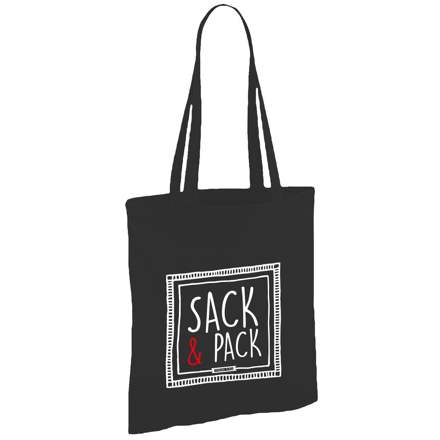 United Labels® Tragetasche Tacheles – Sack & Pack 38 x 41 cm