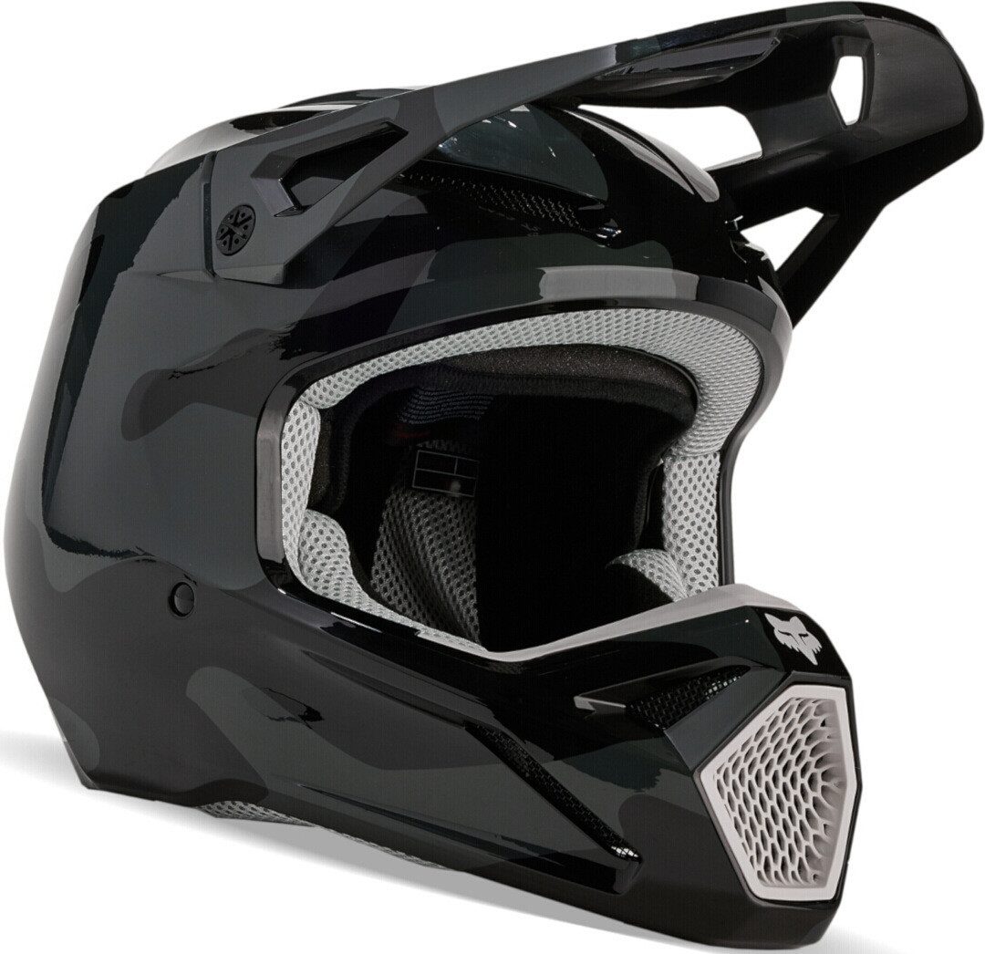 Fox Racing Motocrosshelm V1 Bnkr MIPS 2023 Jugend Motocross Helm, Waschbar