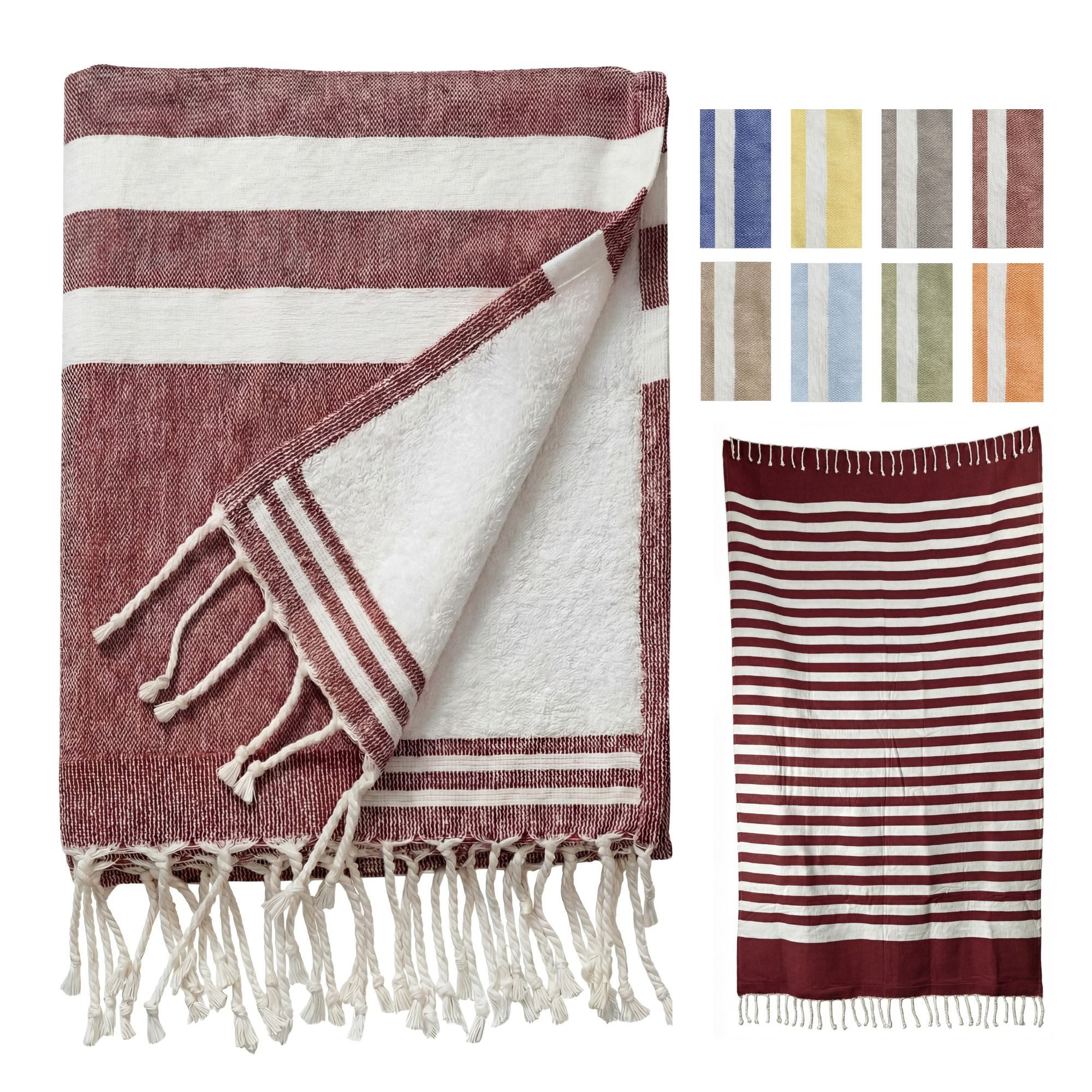 furora HOLIDAY Badetuch Saunahandtuch 100x200 cm Frottier - Badetuch XXL Strandhandtuch Groß, Frottee und Badetuch zugleich aus 100% Baumwolle in brillanten Farben