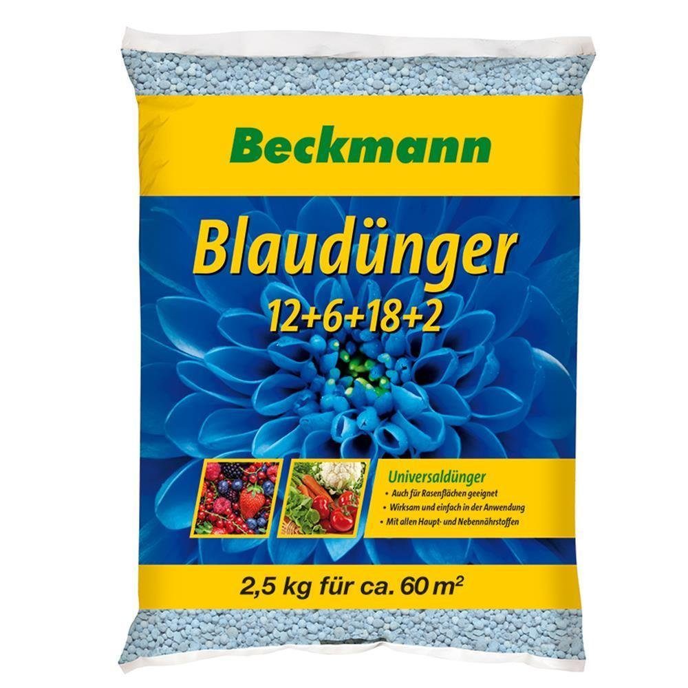Beckmann IM GARTEN Blaudünger spezial Blaukorn Volldünger Universaldünger 12+6+18+2 2,5 kg Beutel