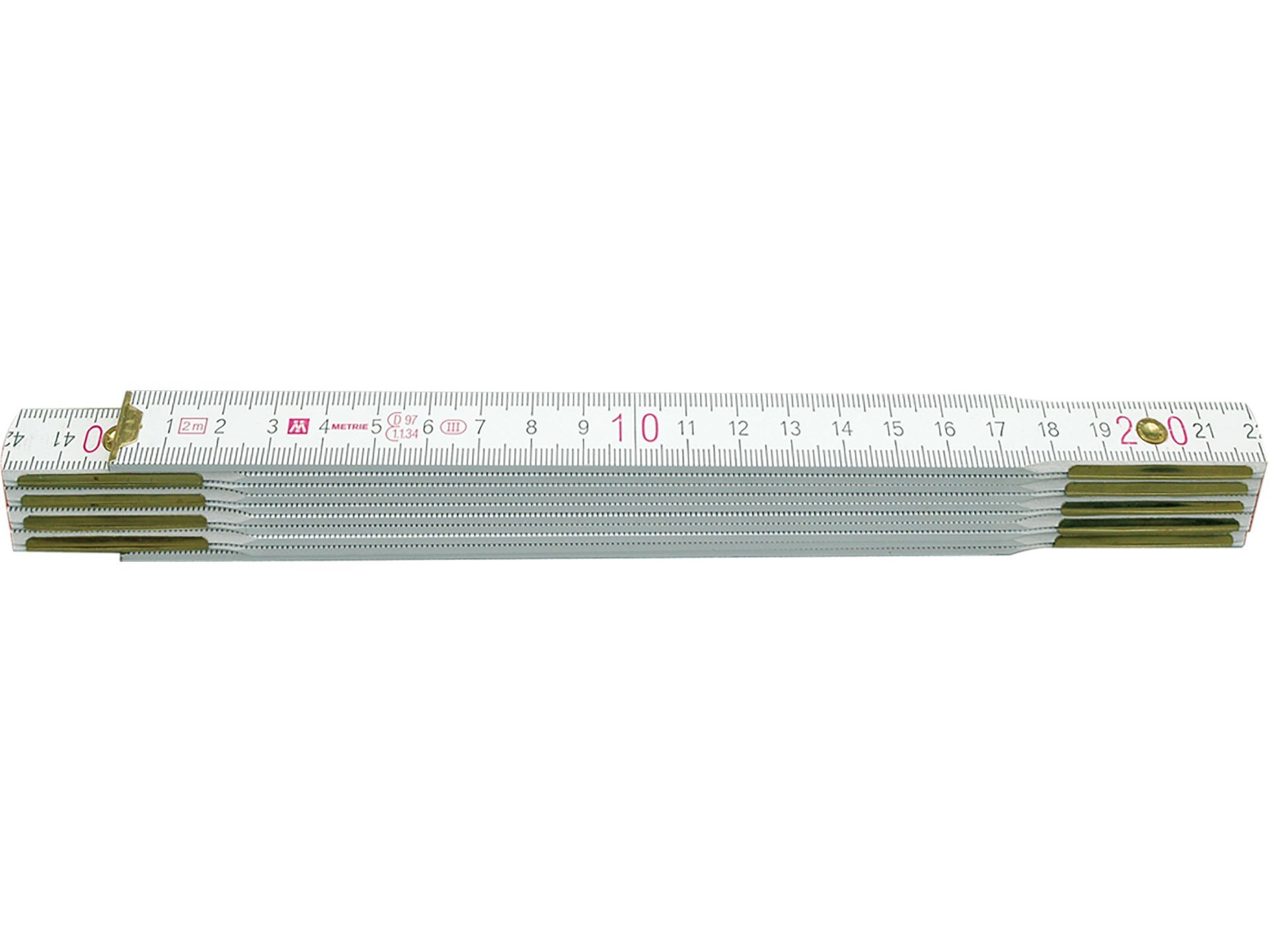 TRIZERATOP Zollstock Metro pieghevole / righello pieghevole / metro - 2 m - legno