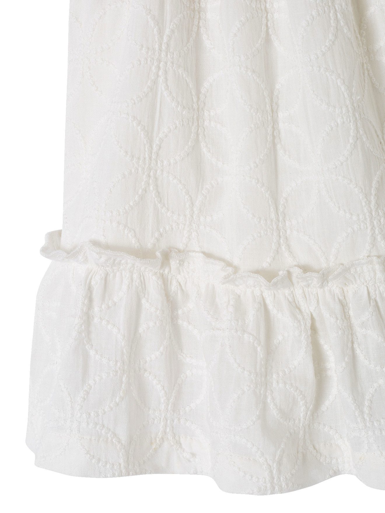 vertbaudet Minikleid Festliches Baby Kleid mit Stickereien