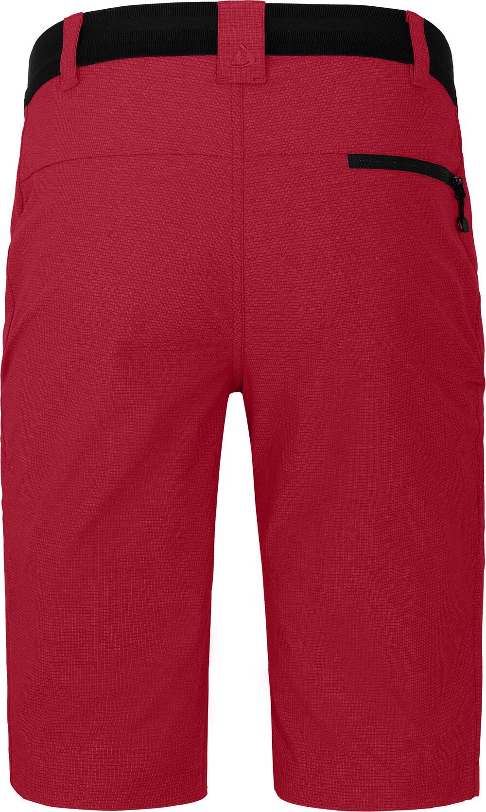 Herren Outdoorhose Normalgrößen, Bermuda Wandershorts, elastisch, robust, Bergson LEBIKO rot