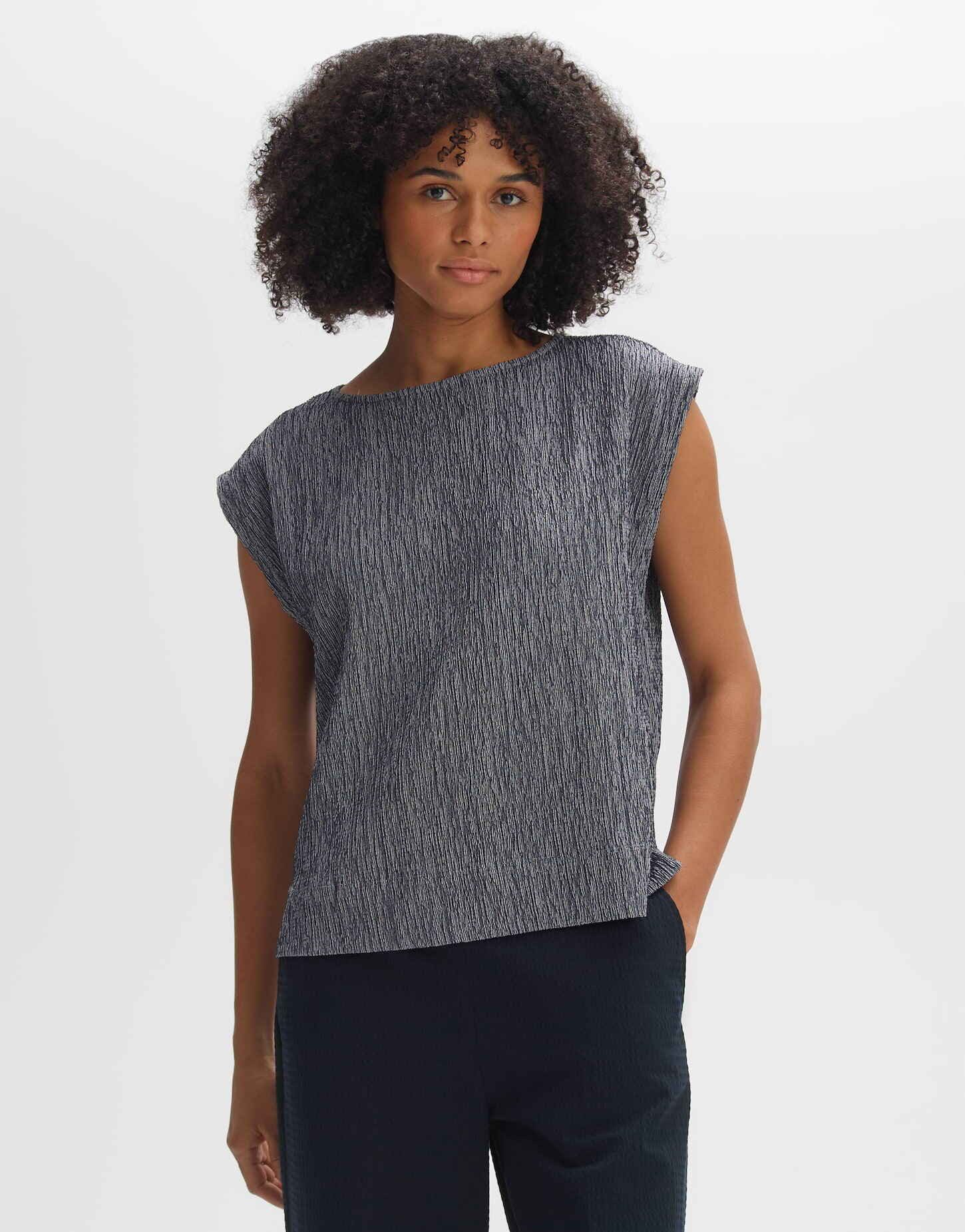 OPUS Kurzarmshirt Shirt SEFURO STRUCTURE Loose günstig online kaufen