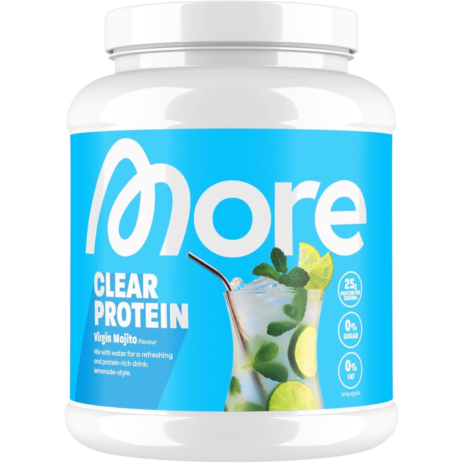More Nutrition MORE Clear Protein Lemonade Style, Virgin Mojito, 600 g Pulver, 600 g