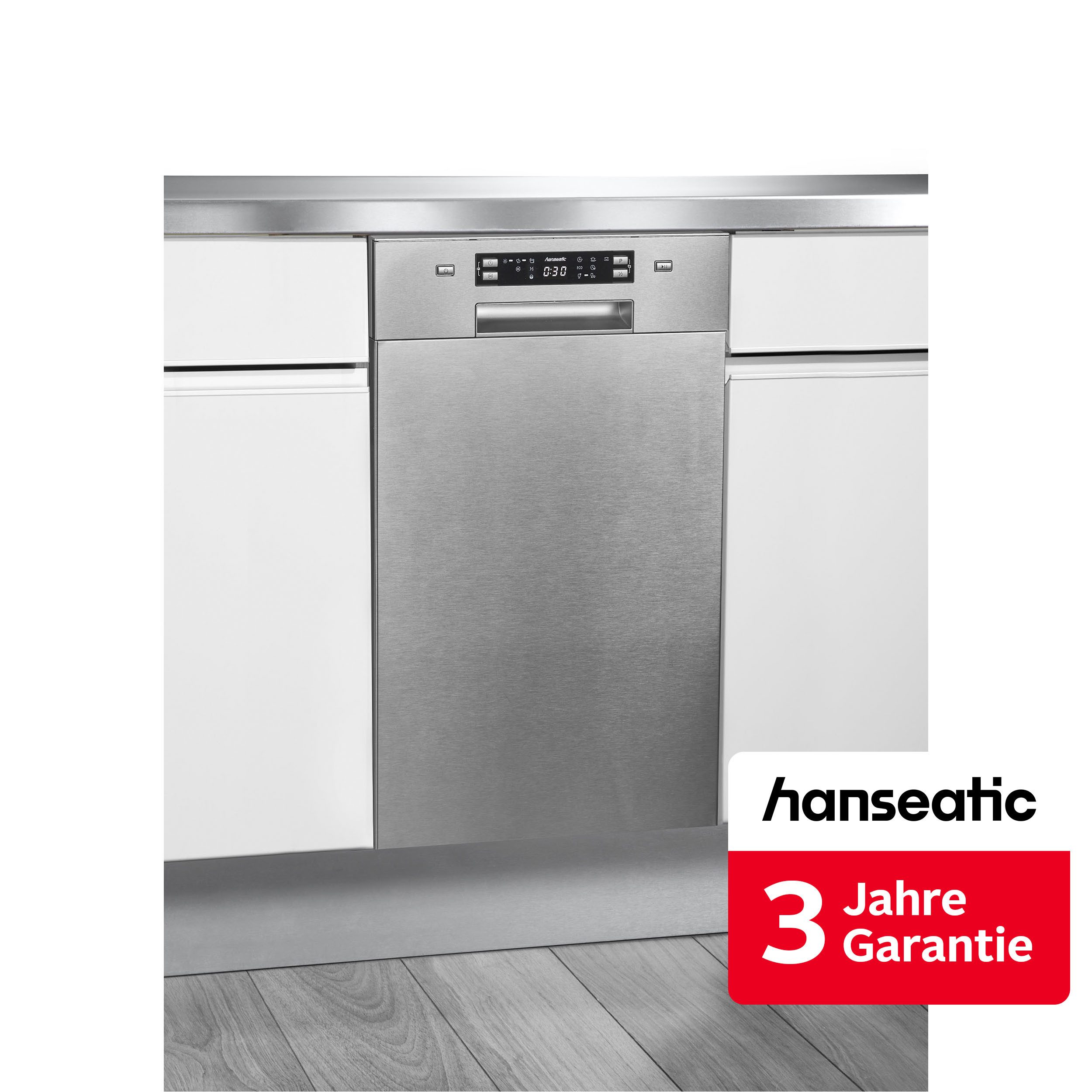 Hanseatic Unterbaugeschirrspüler HGU4582D10J7710EI, 10 Maßgedecke, inkl. 3 Jahre Herstellergarantie