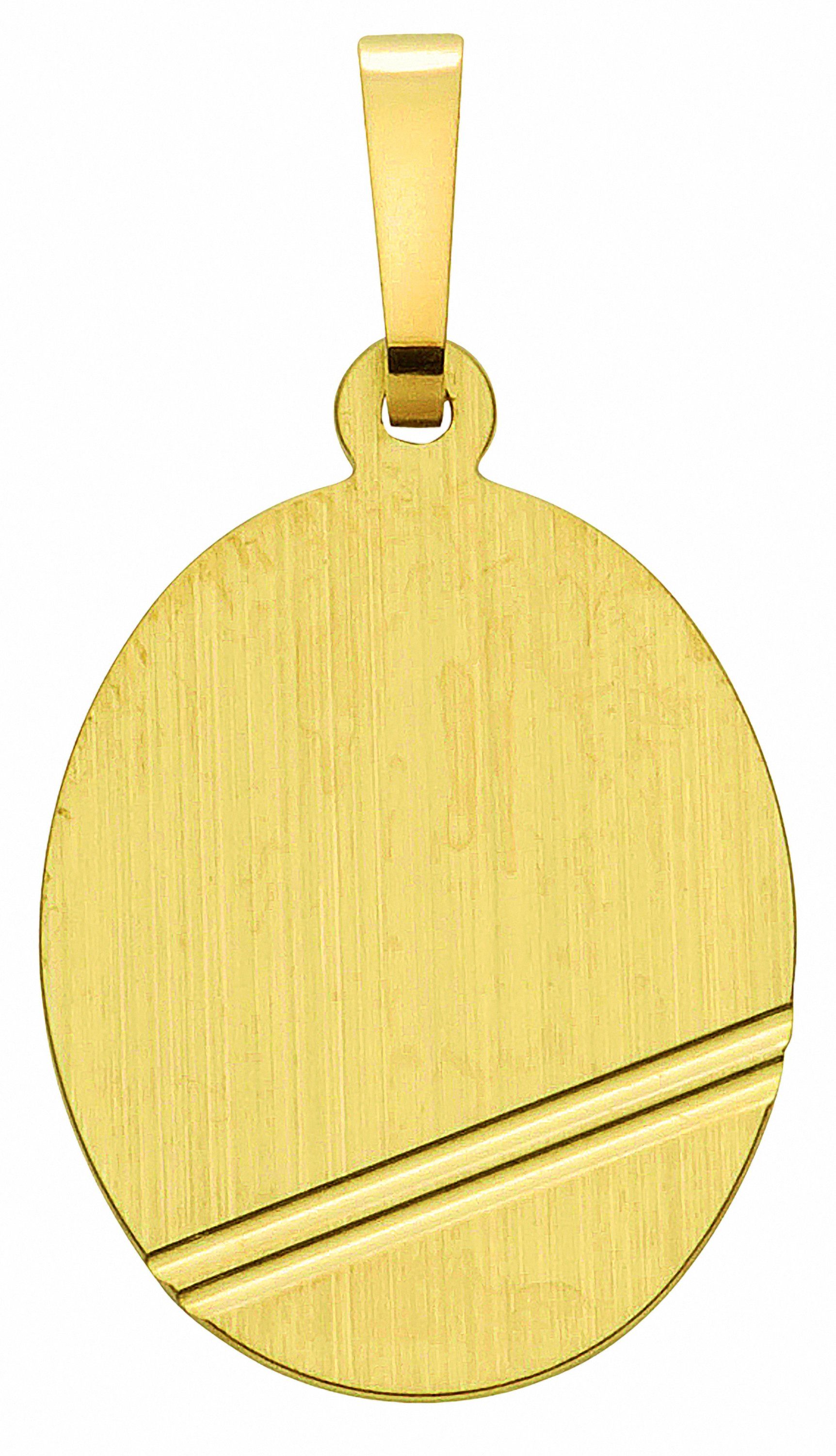 Kettenanhänger Gravurplatte 333 Gold (8K)
