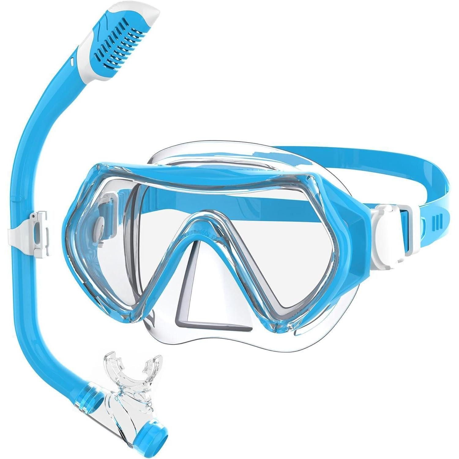 Schnorchel Taucherbrille Kinder Schwimmbrille Schnorchelmaske 180°Panorama HD