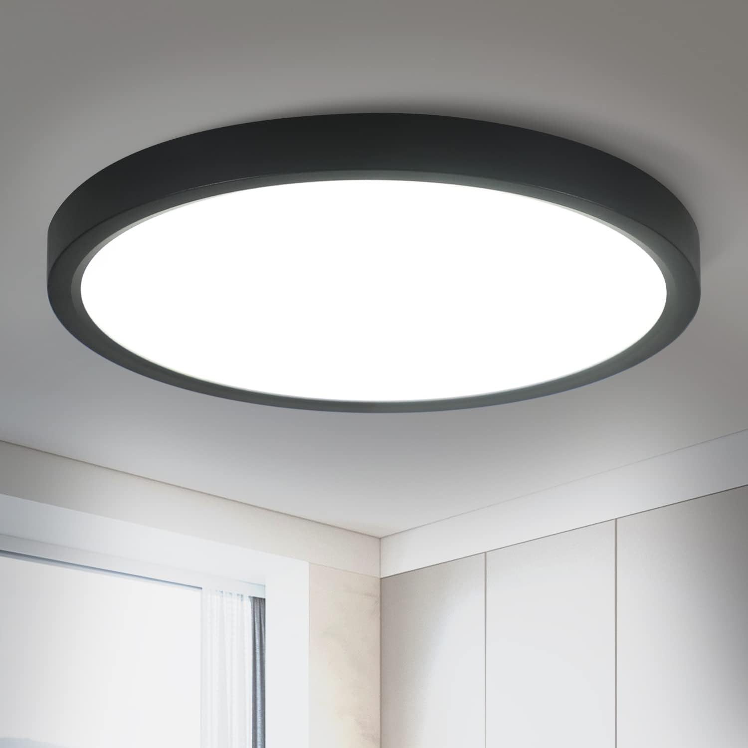 ZMH LED Deckenleuchte Wohnzimmer Deckenlampe Modern einfache Selbstmontage günstig online kaufen