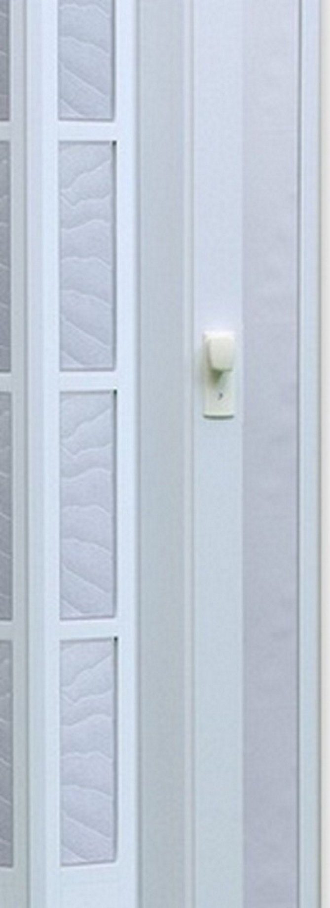Vivaldi Falttür Schiebetür weiß Fenster Schloss H. 203 cm B. bis 100,8 cm cytgl011 (1 Packung Karton, 1-St., 1 Set), teils montiert